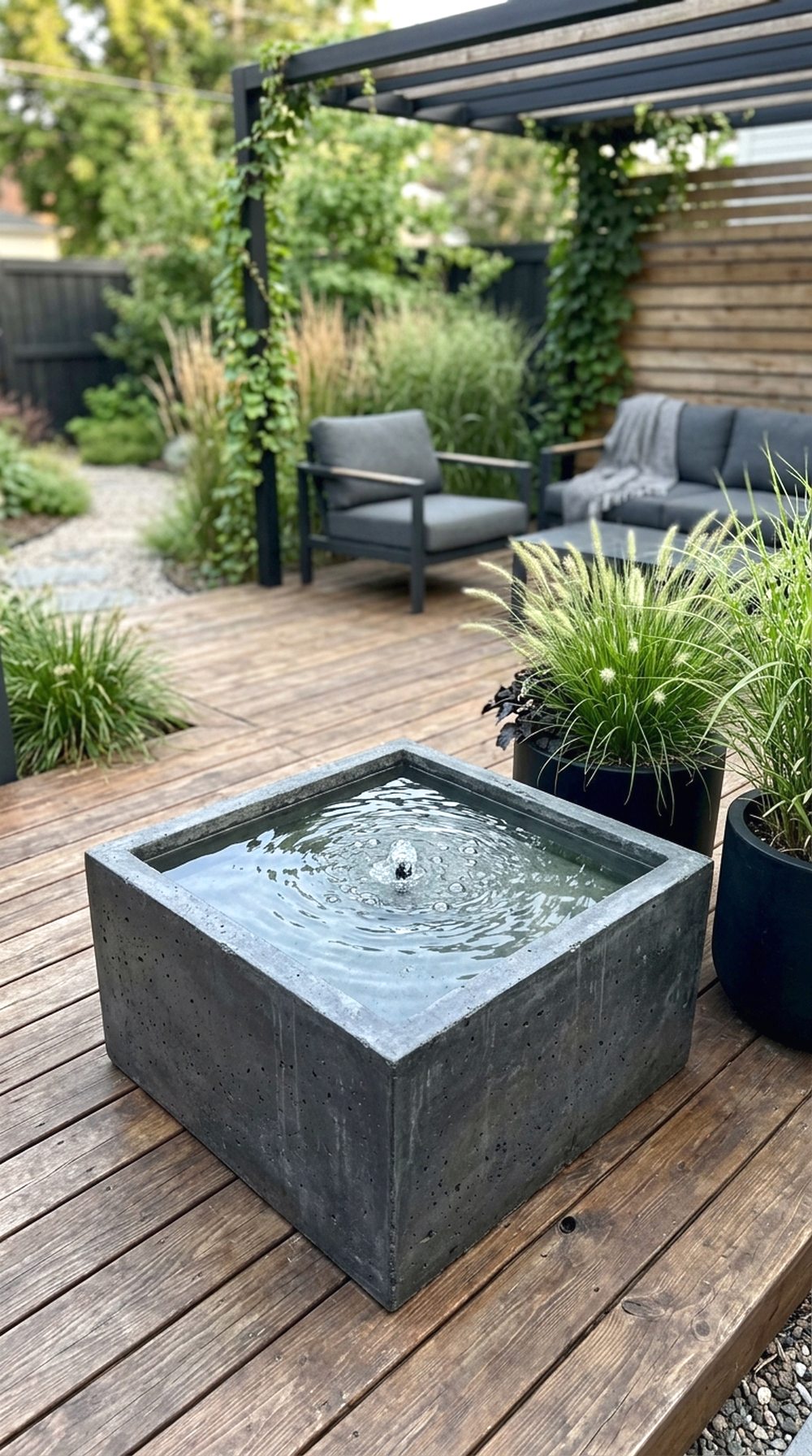 Modern Concrete Water Basin