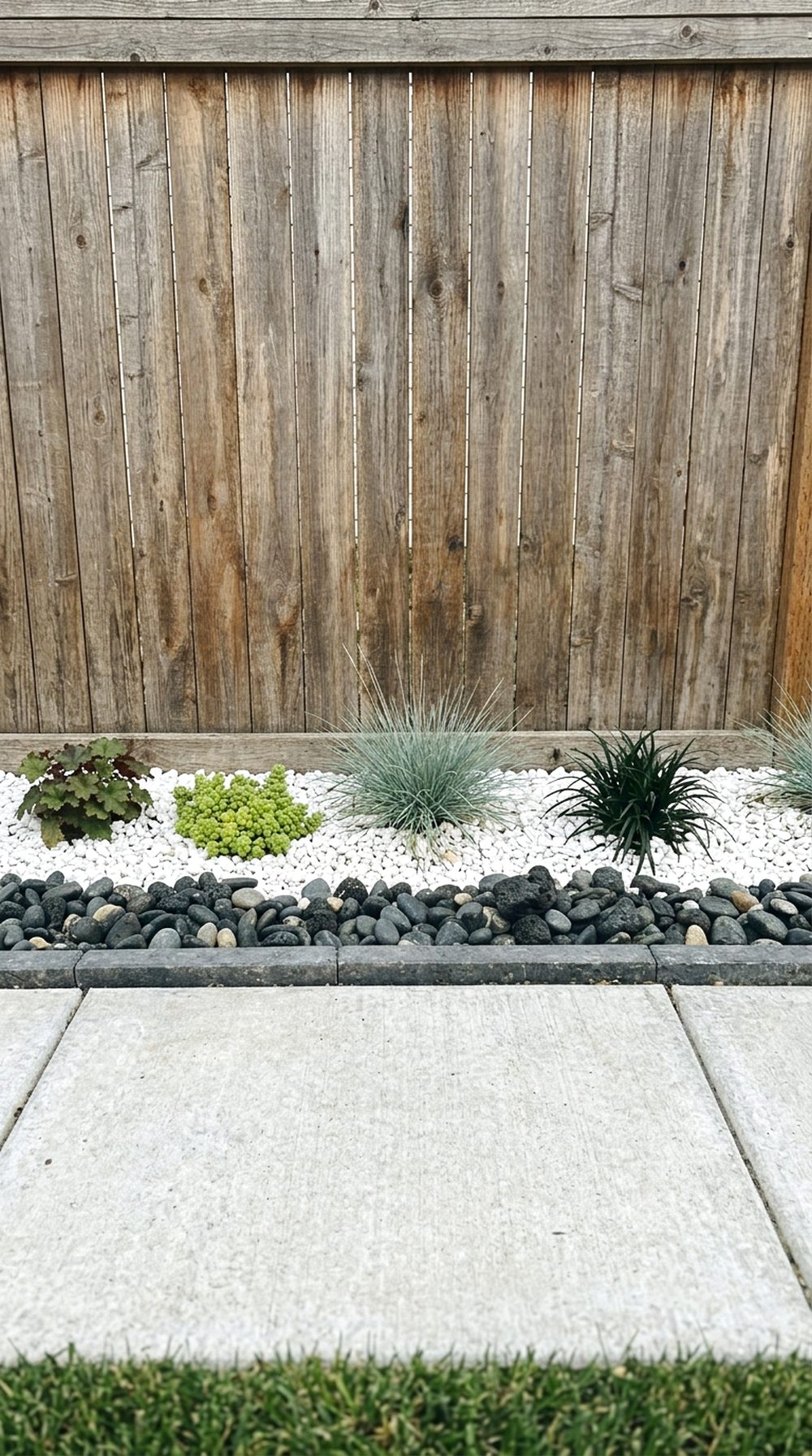 Modern Rock Garden Border