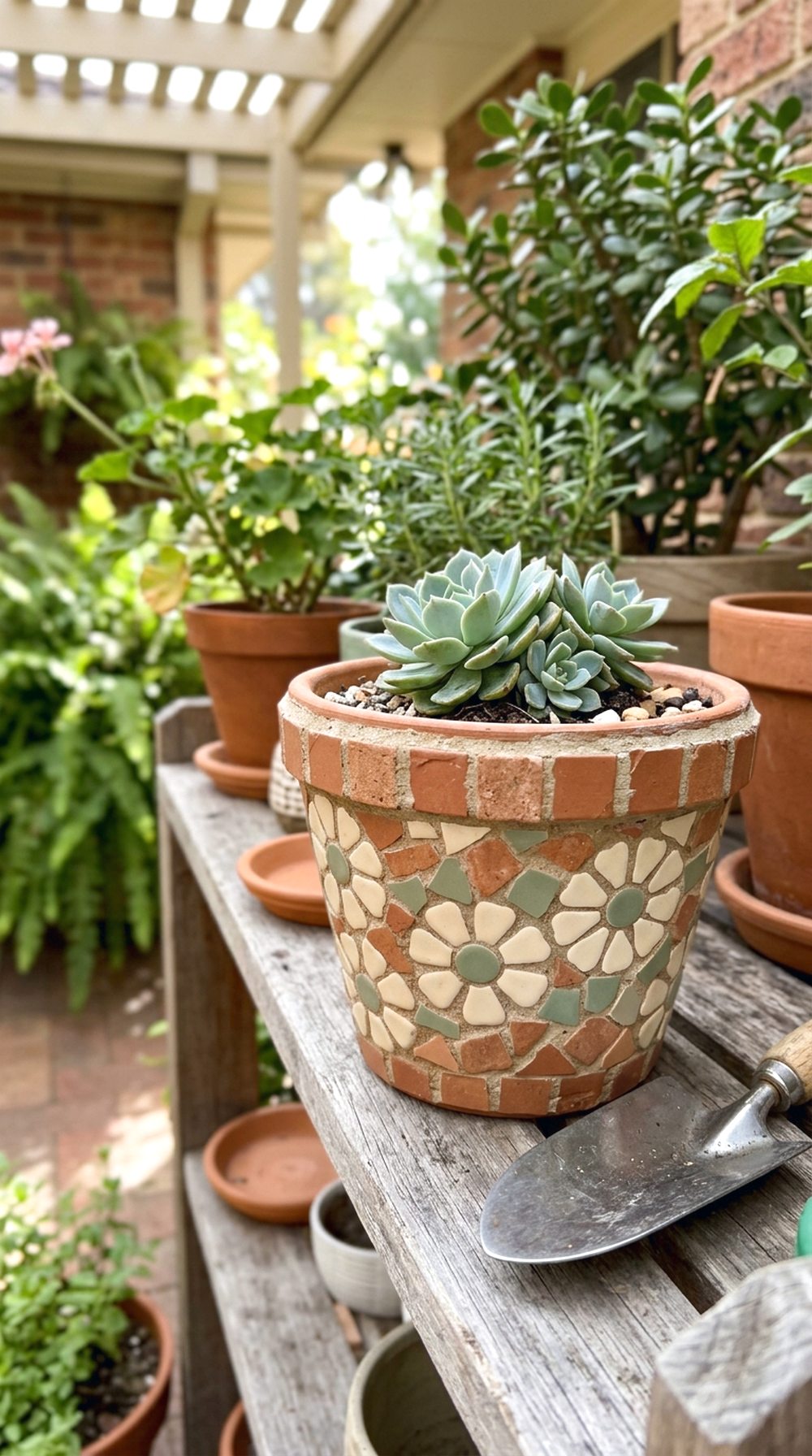 Mosaic Flower Pot