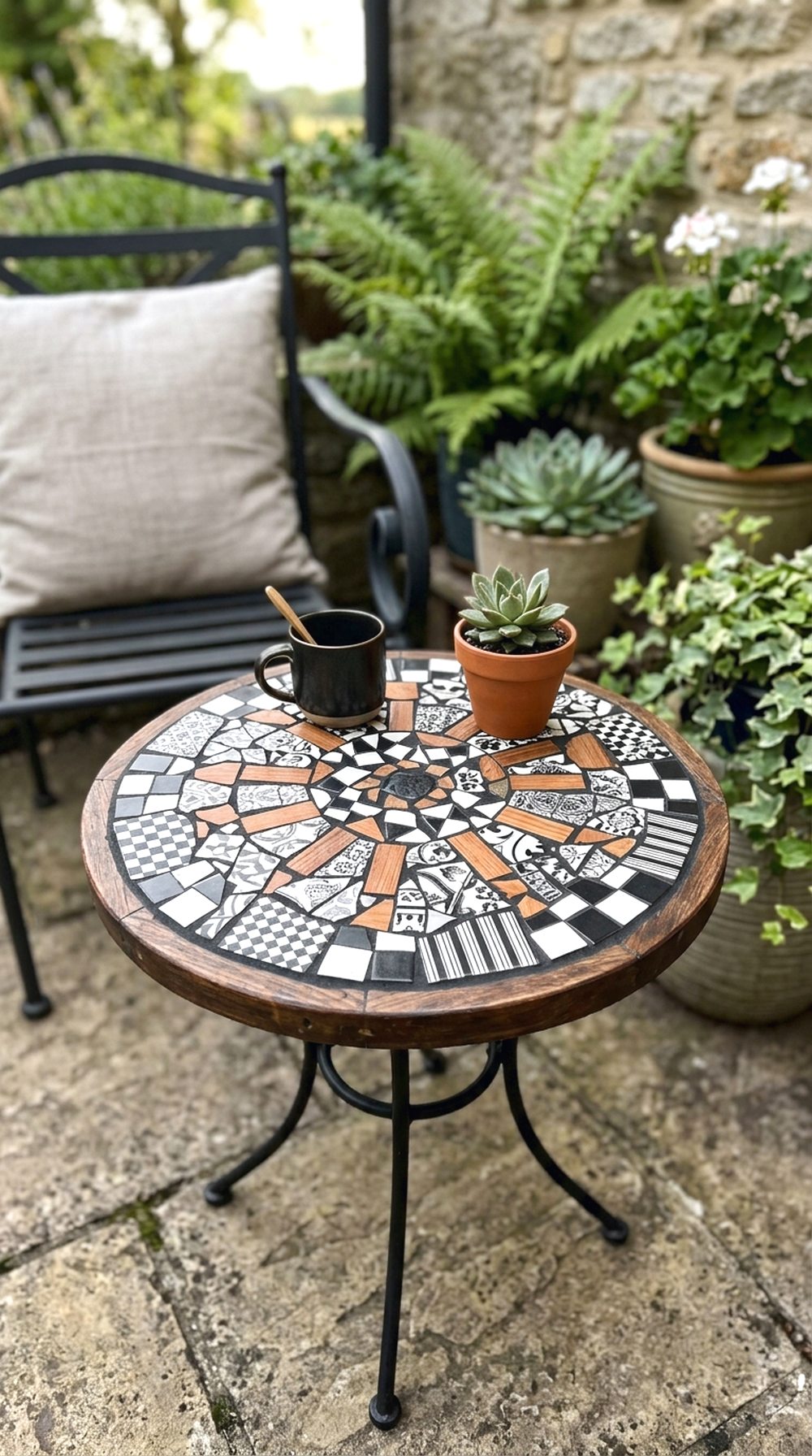 Mosaic Garden Table
