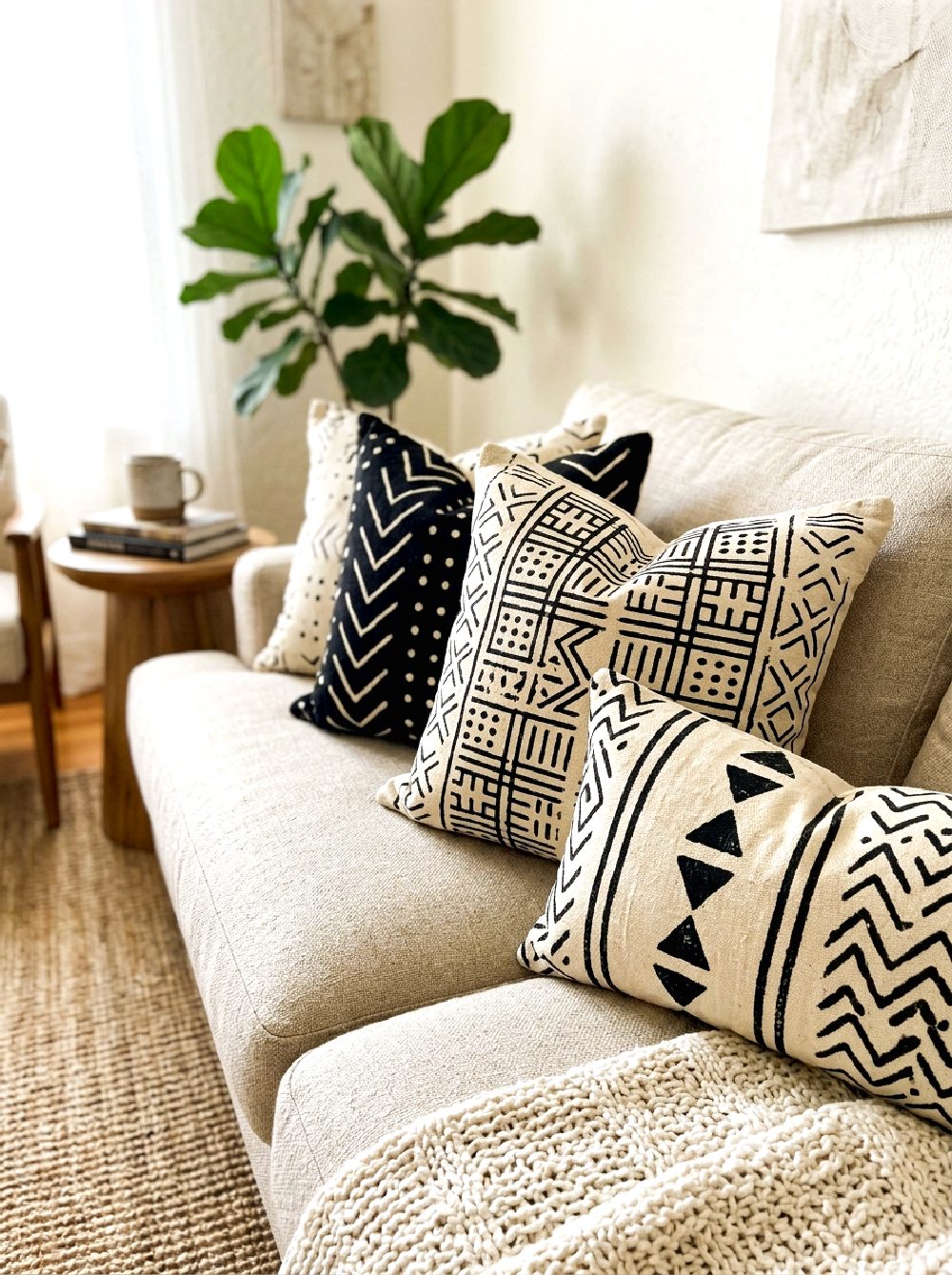 Mud Cloth Pillow Covers