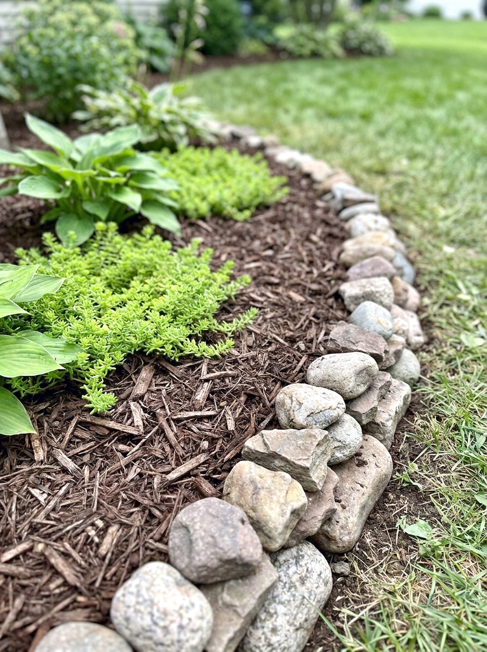 Mulch Garden Border