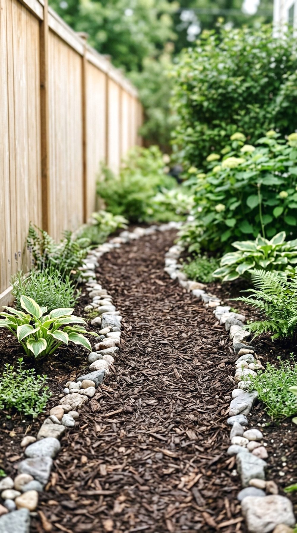 Mulch Garden Path
