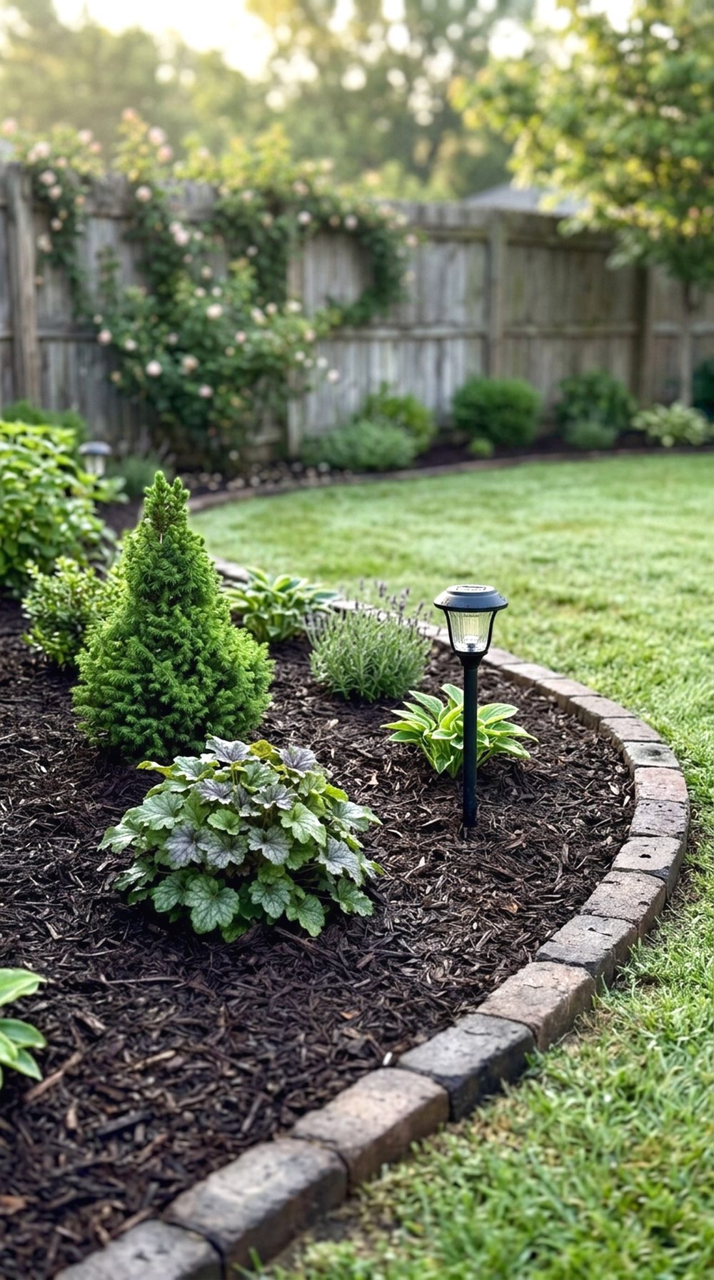Mulched Shrub Corner