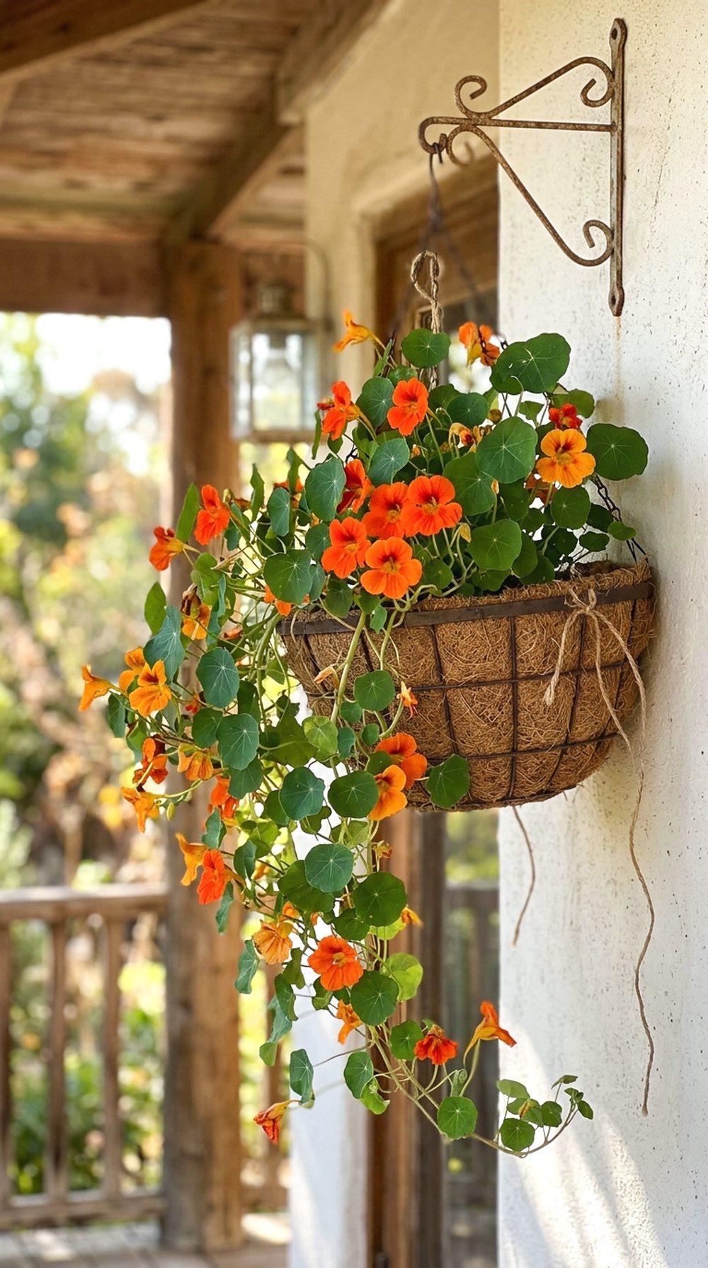 Nasturtium Hanging Basket