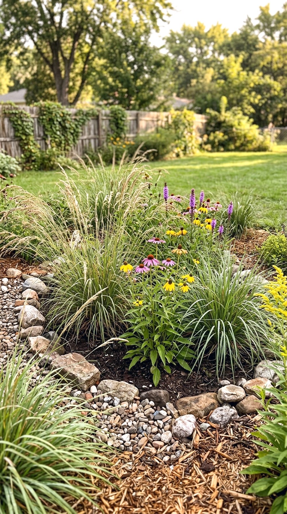 Native Grass Rain Garden