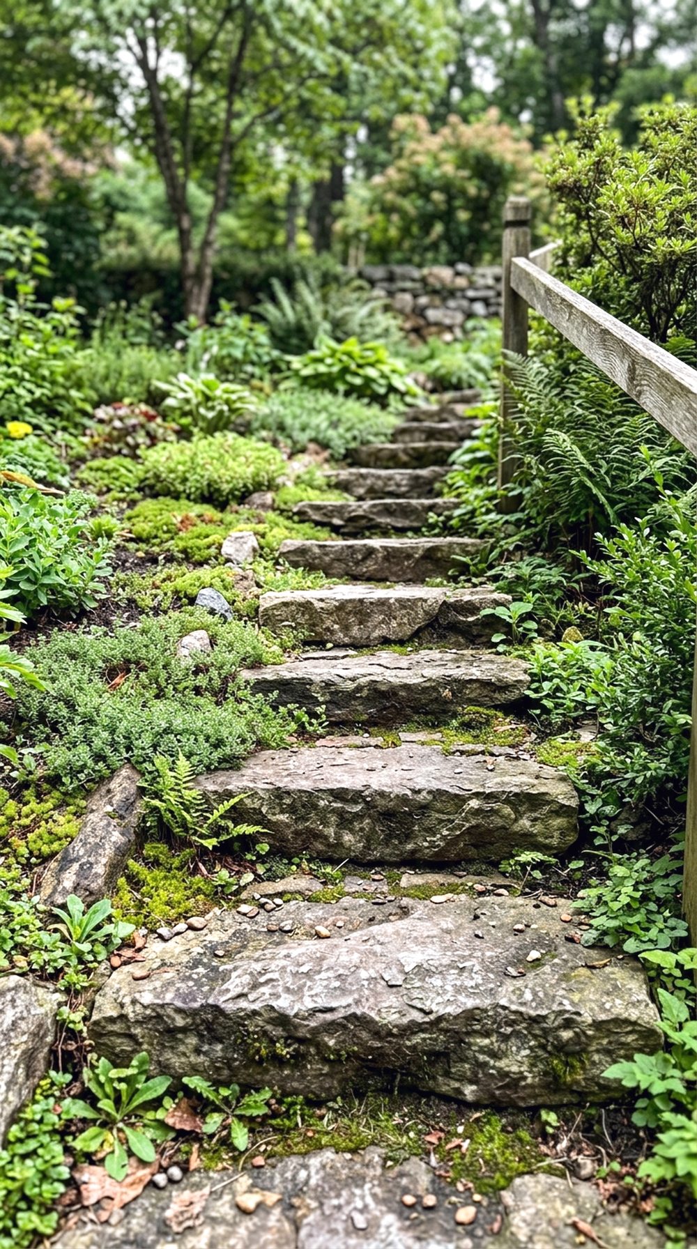 Natural Stone Garden Steps