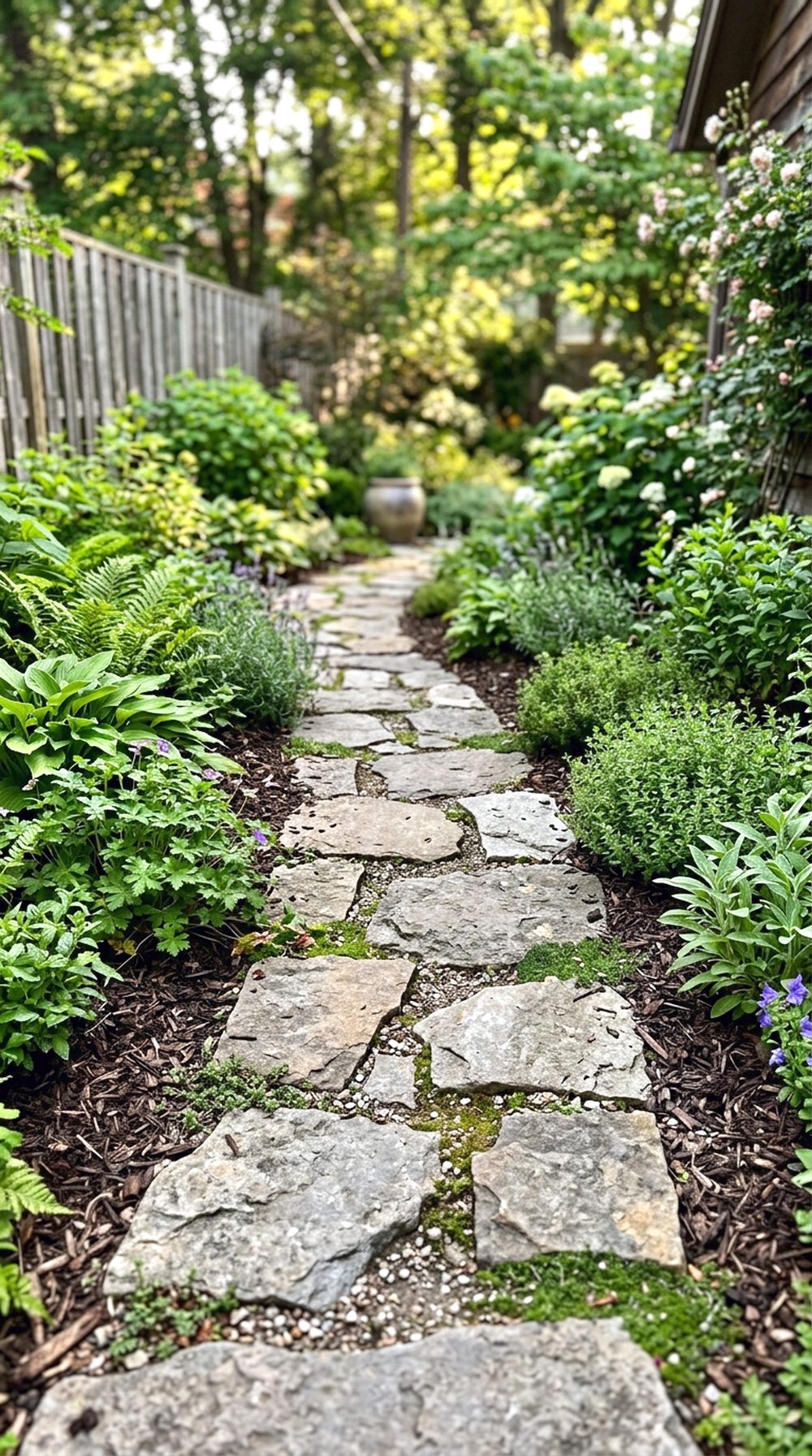 Natural Stone Garden Walkway