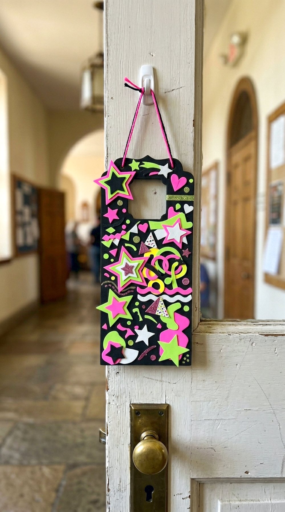 Neon Praise Door Hanger