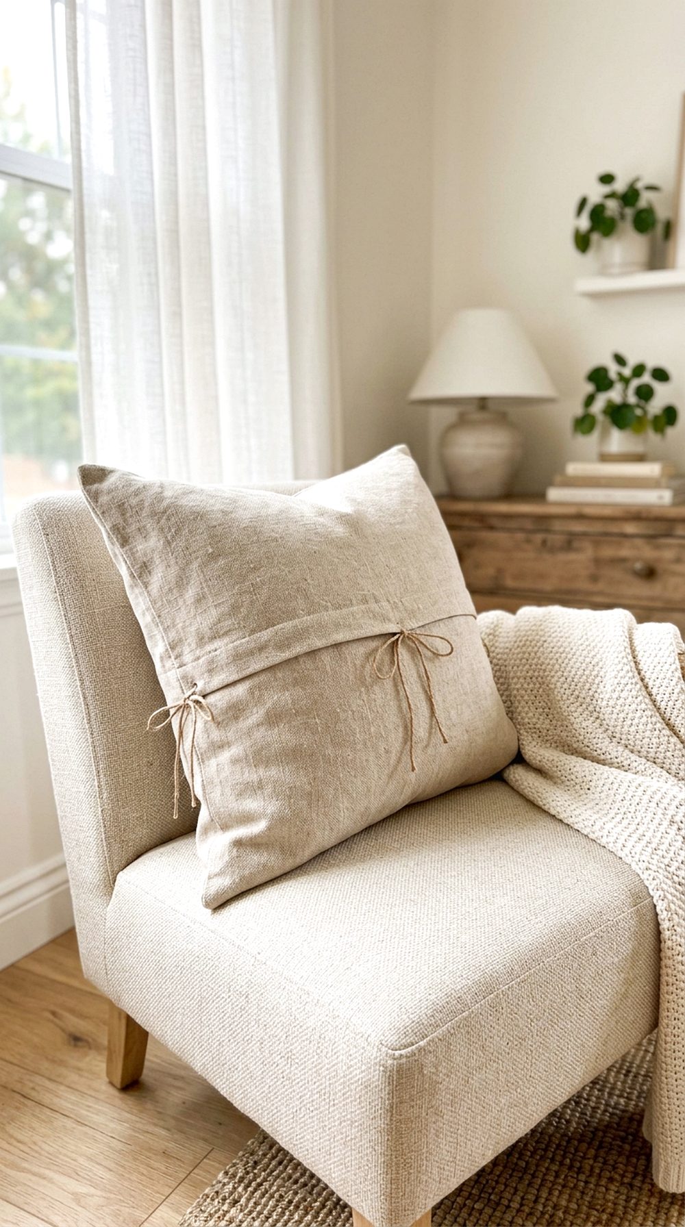 No-Sew Pillow Cover