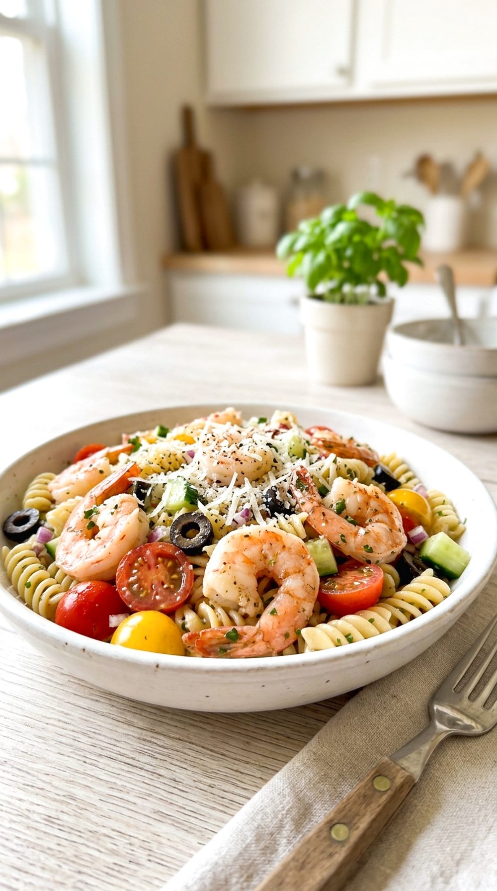 Olive Garden Pasta Salad with Shrimp