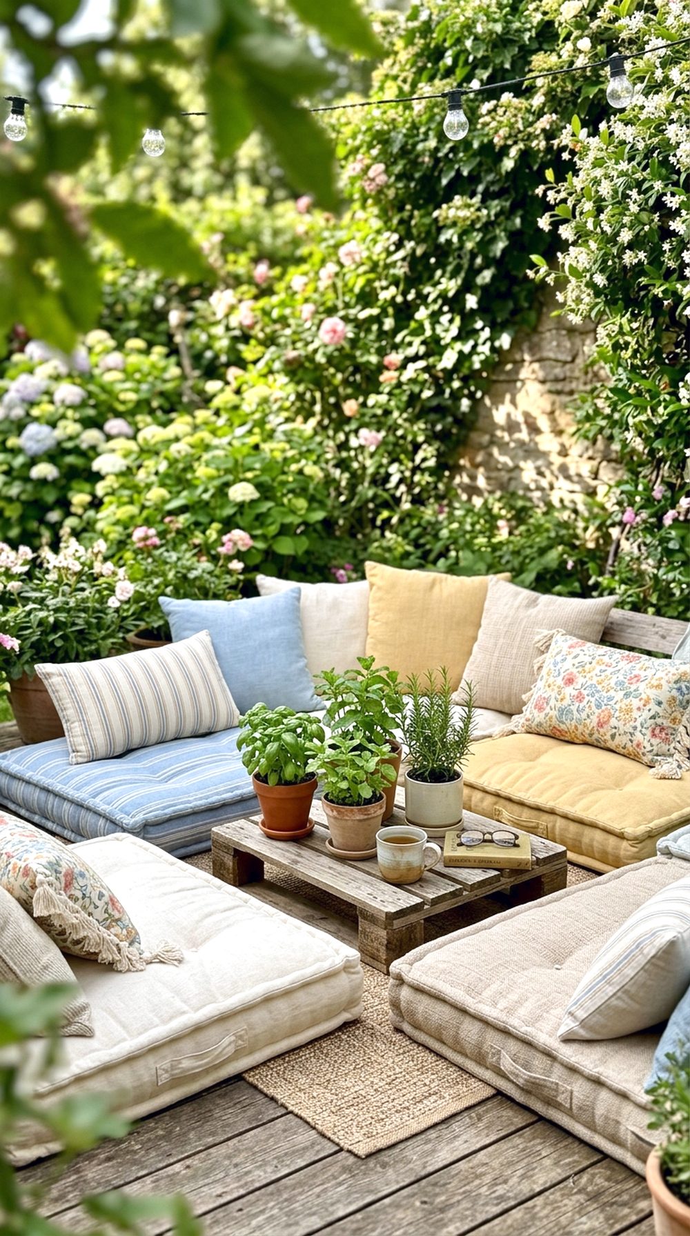 Outdoor Floor Cushion Lounge