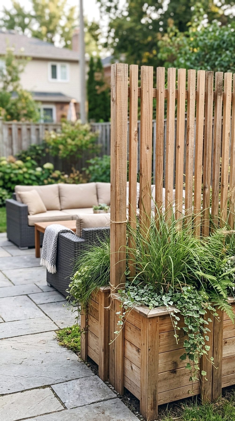Outdoor Planter Privacy Screen