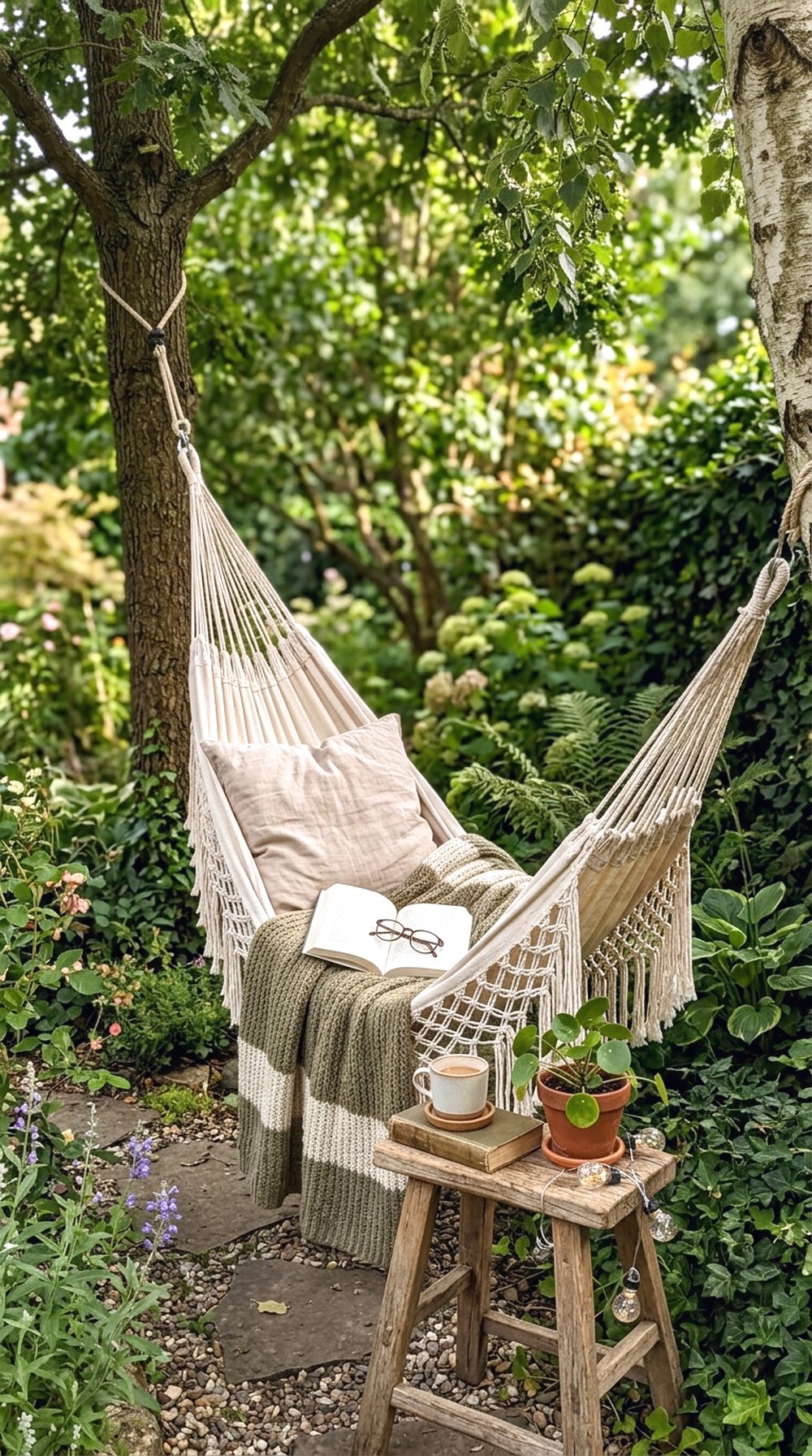 Outdoor Reading Hammock Spot