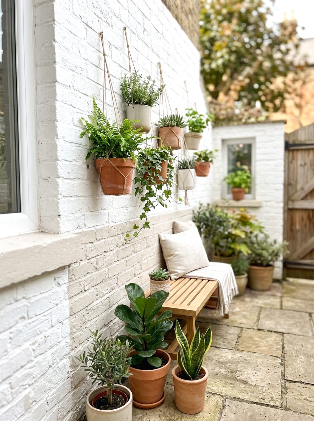 Painted Courtyard Wall