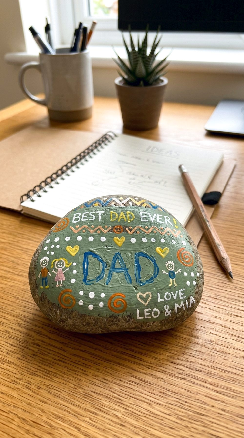 Painted Rock Paperweight