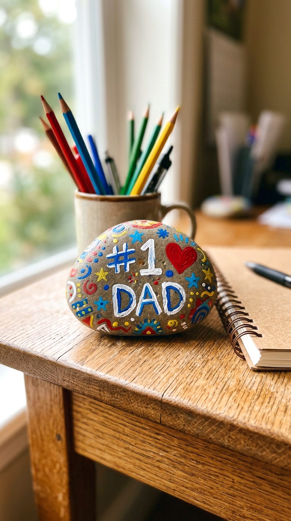 Painted Rock Paperweight