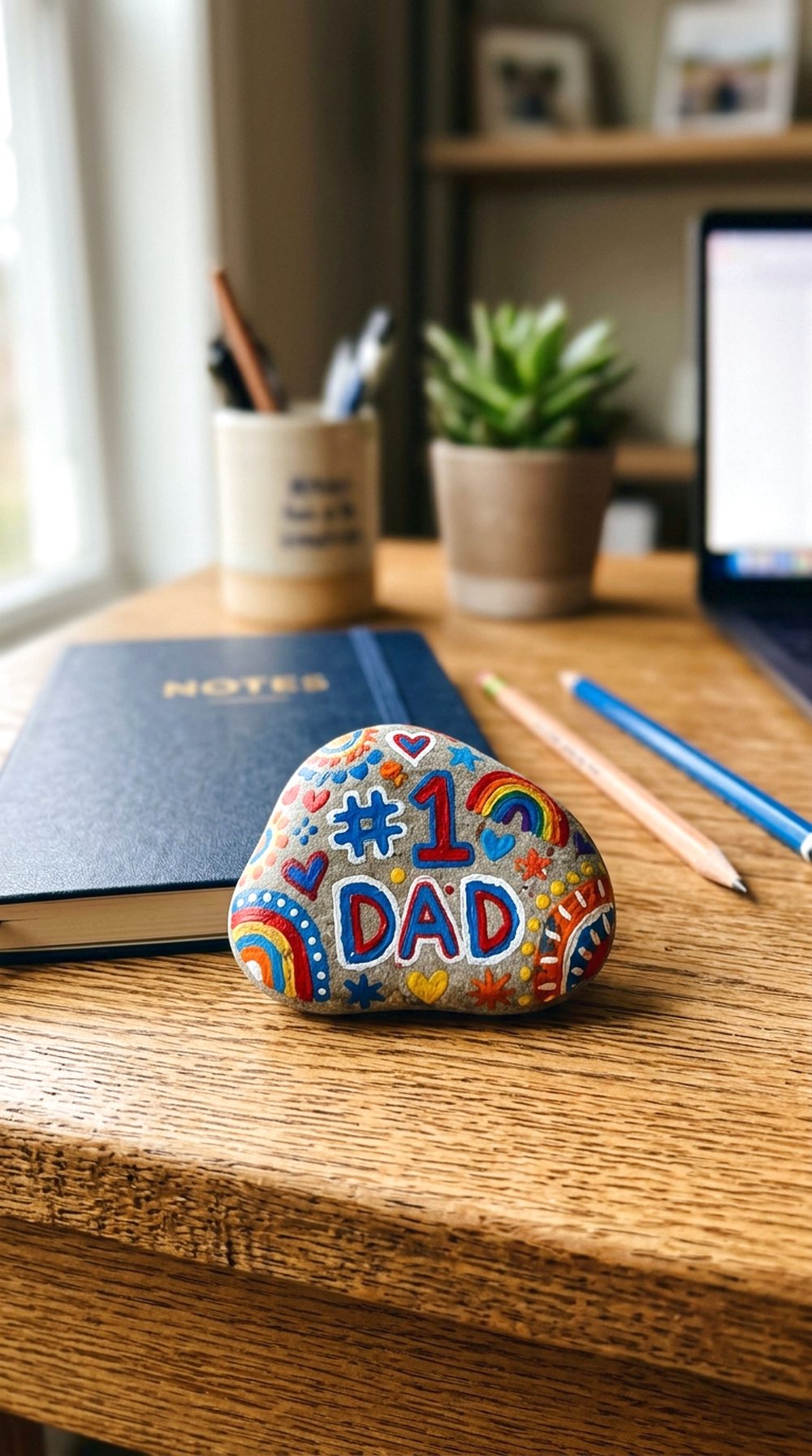 Painted Rock Paperweight