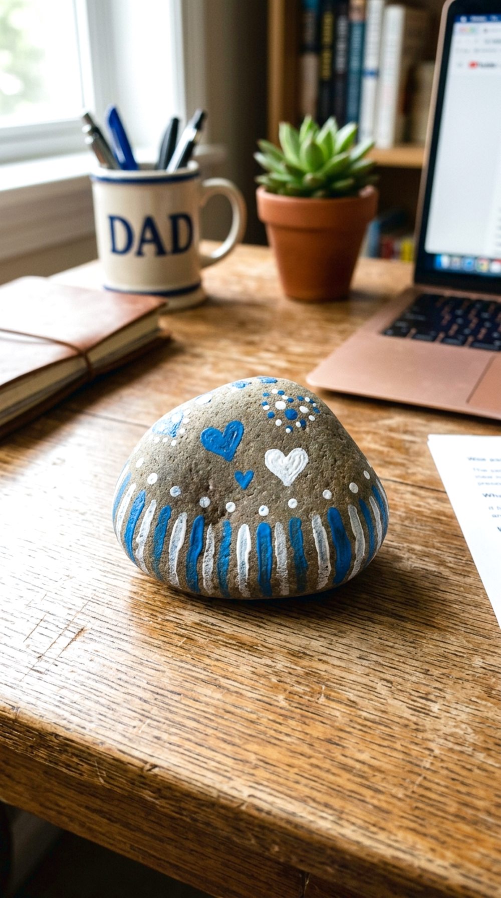 Painted Rock Paperweight