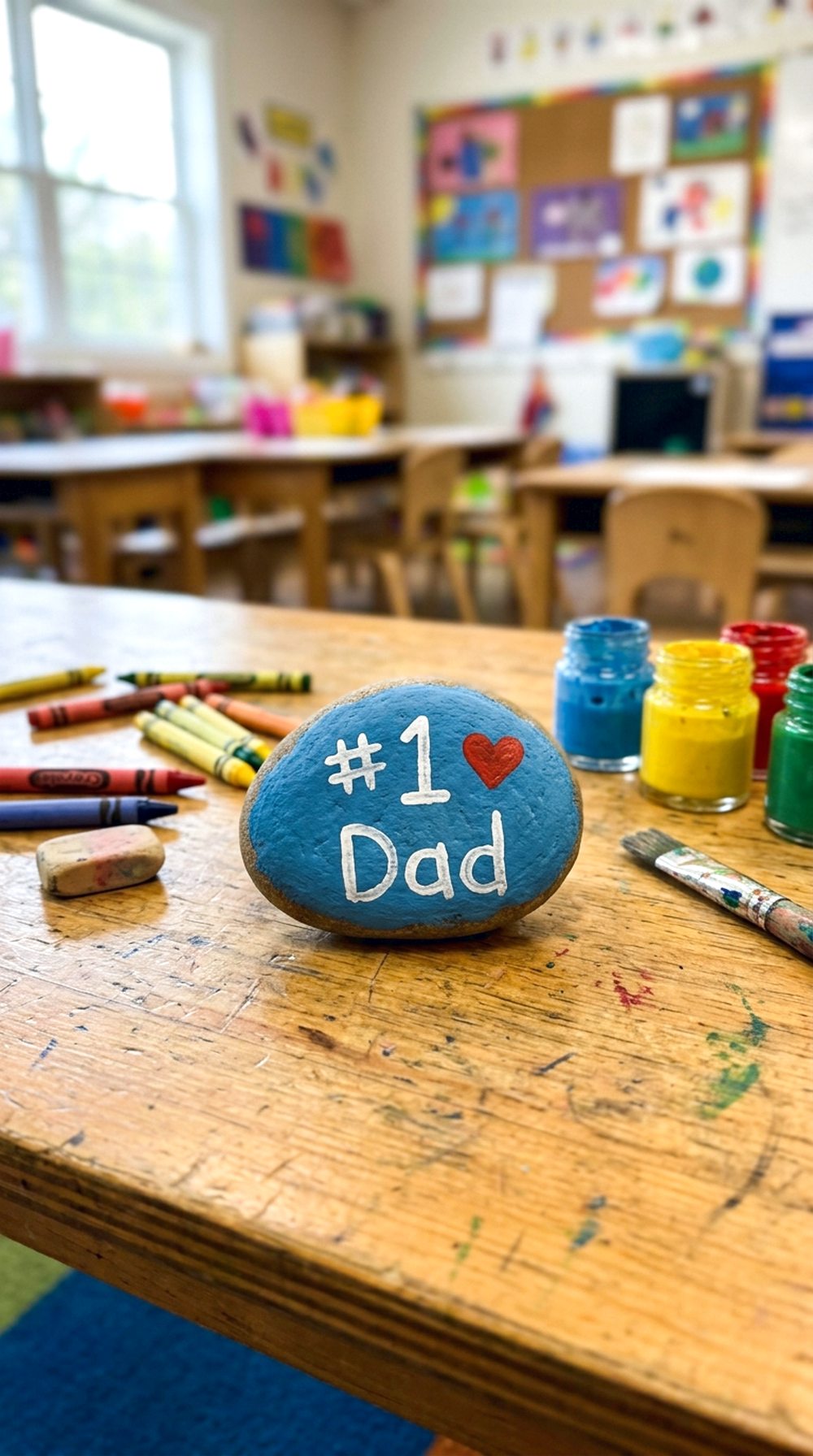 Painted Rock Paperweight
