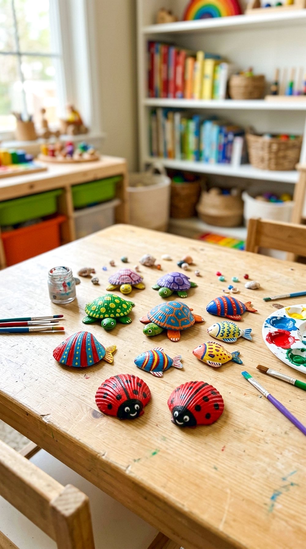 Painted Seashell Animals