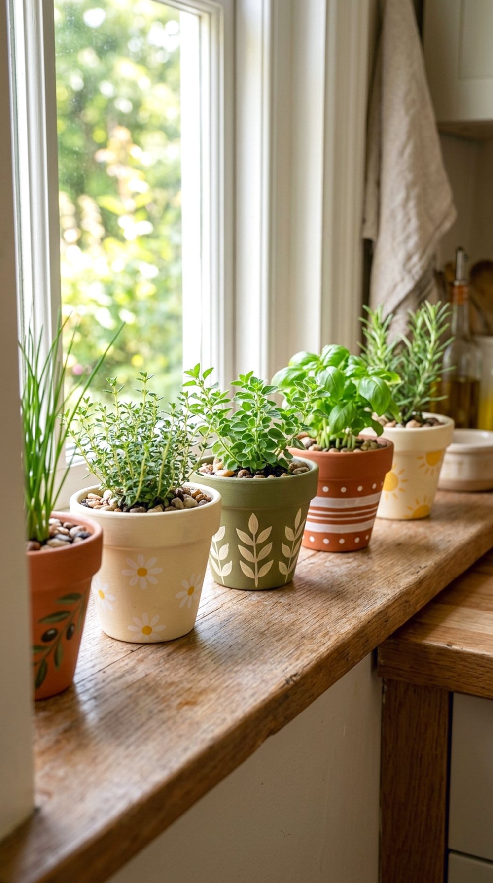 Painted Terracotta Mini Pots