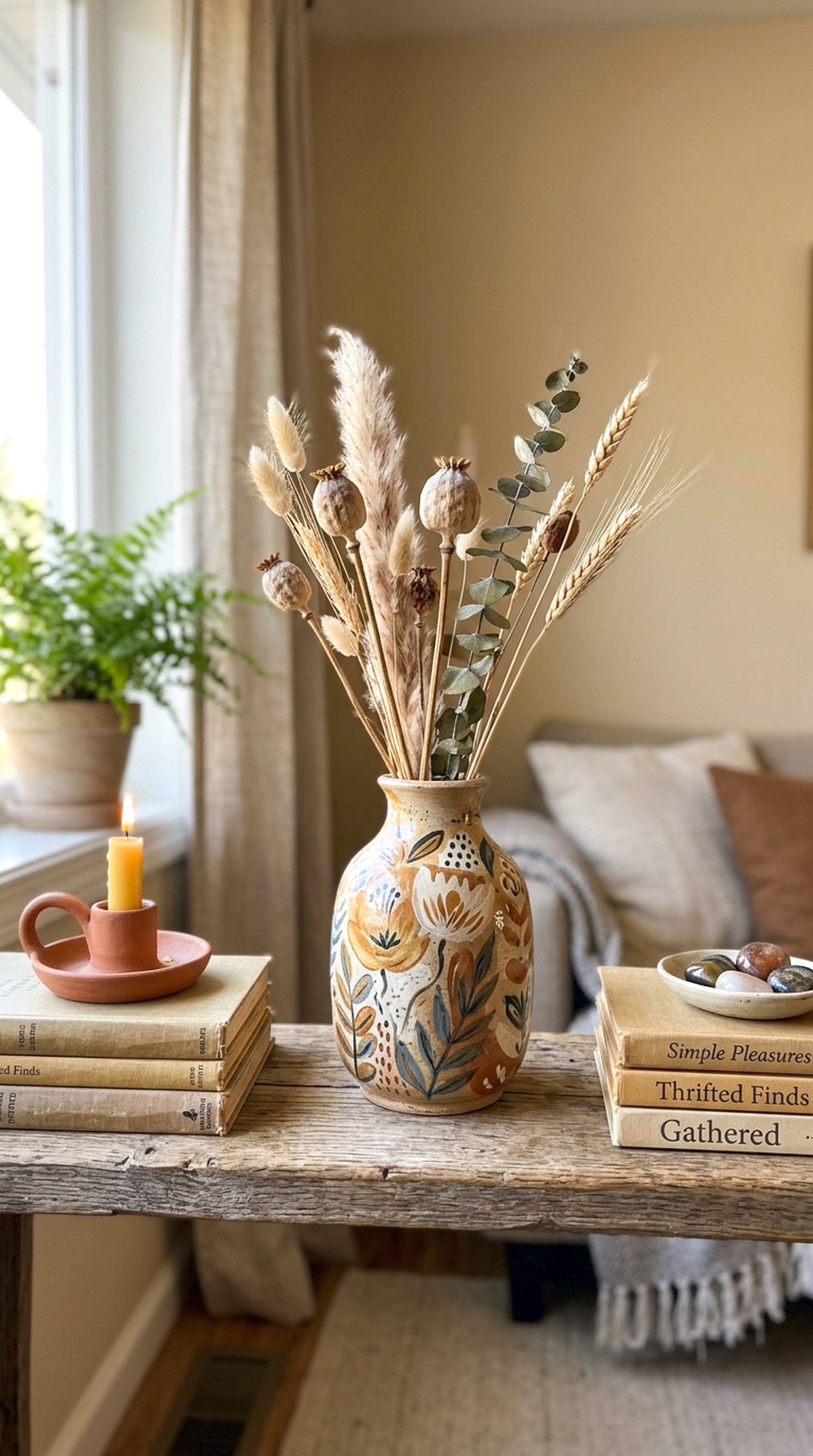 Painted Thrift Store Vase
