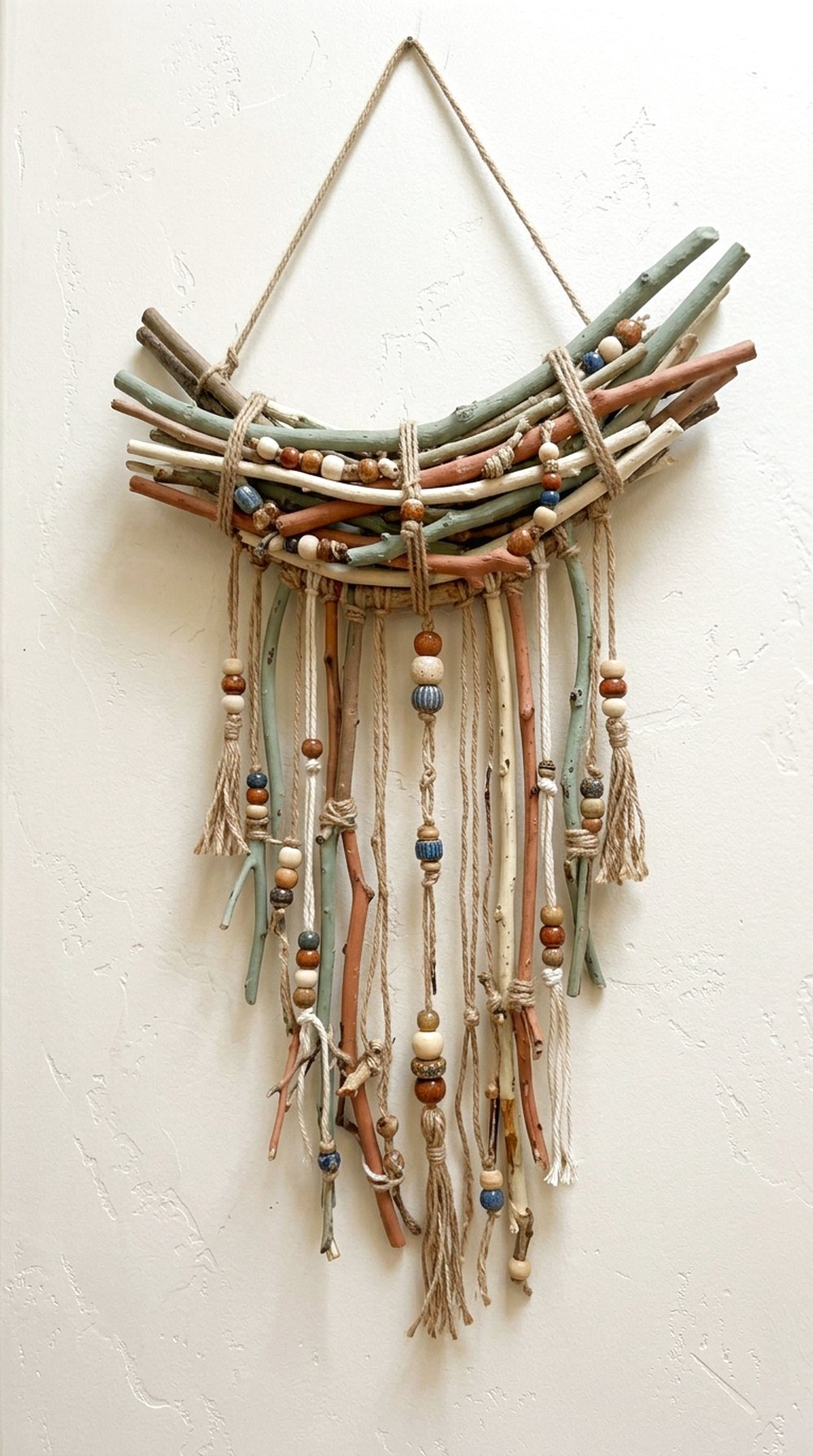 Painted Twig Wall Hanging