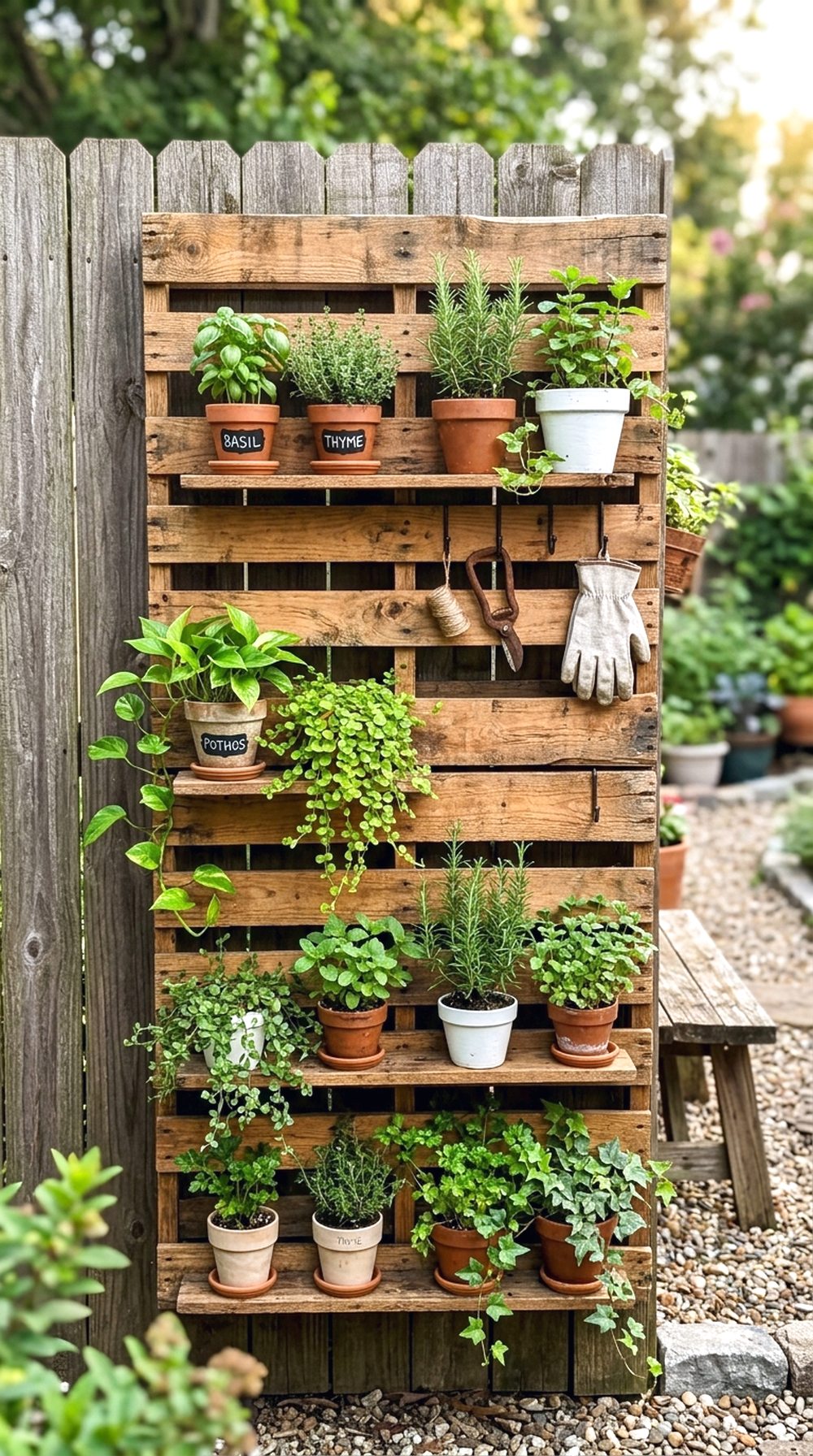 Pallet Garden Wall