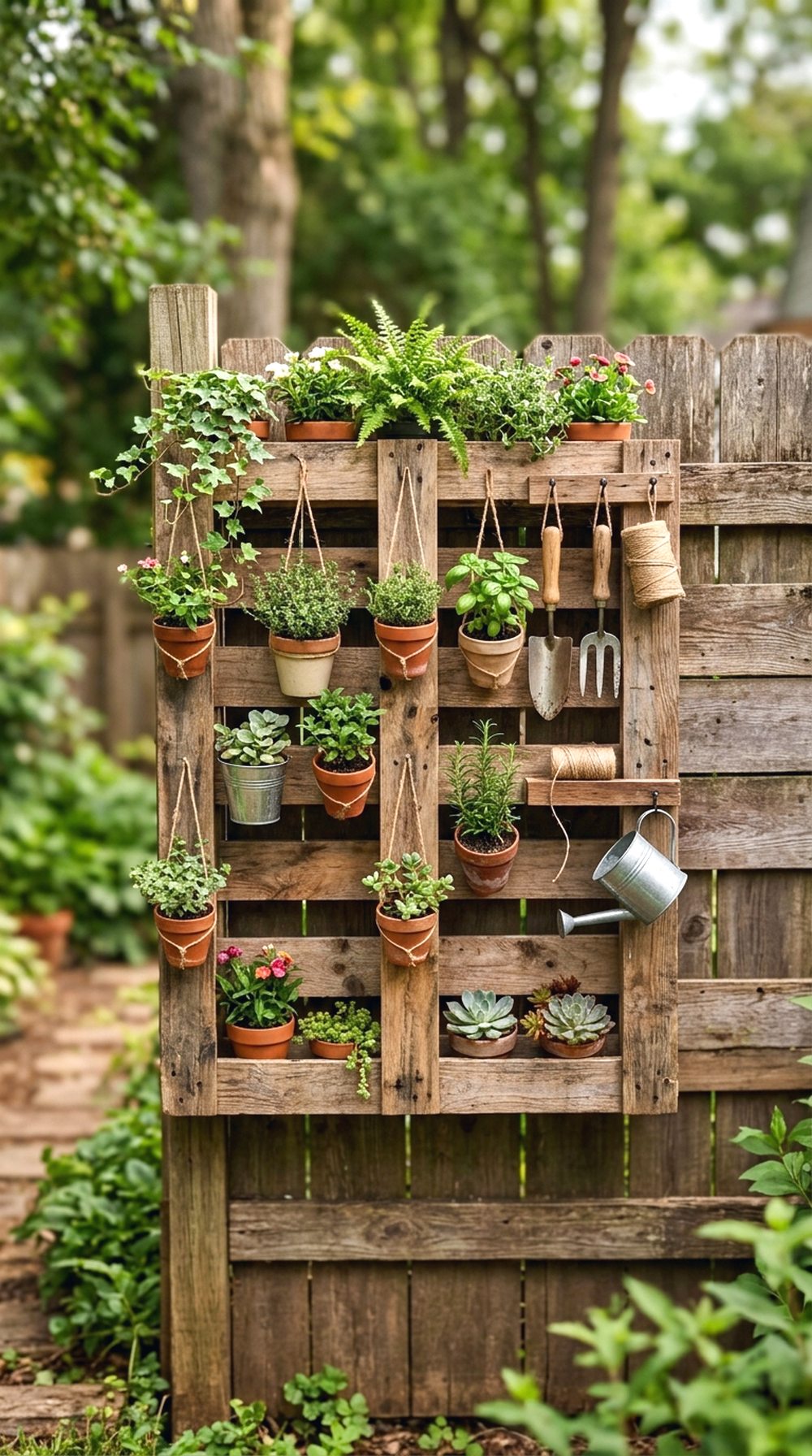 Pallet Garden Wall