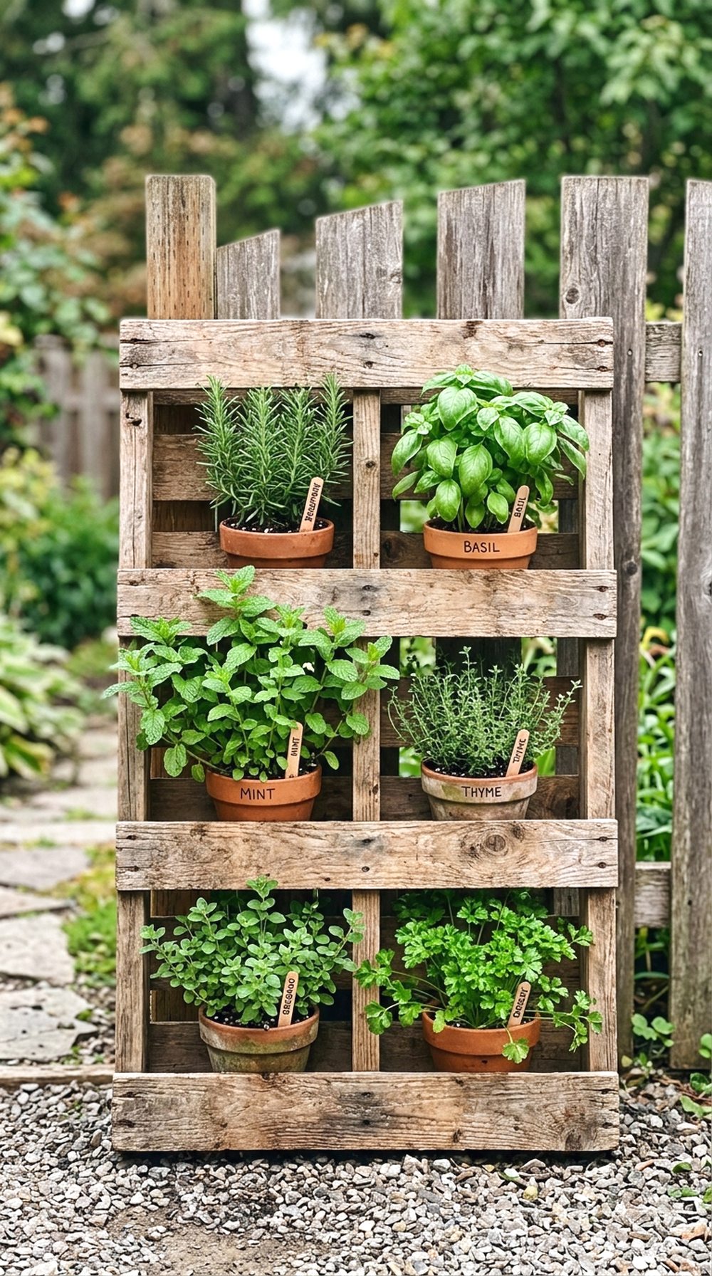 Pallet Herb Garden Wall