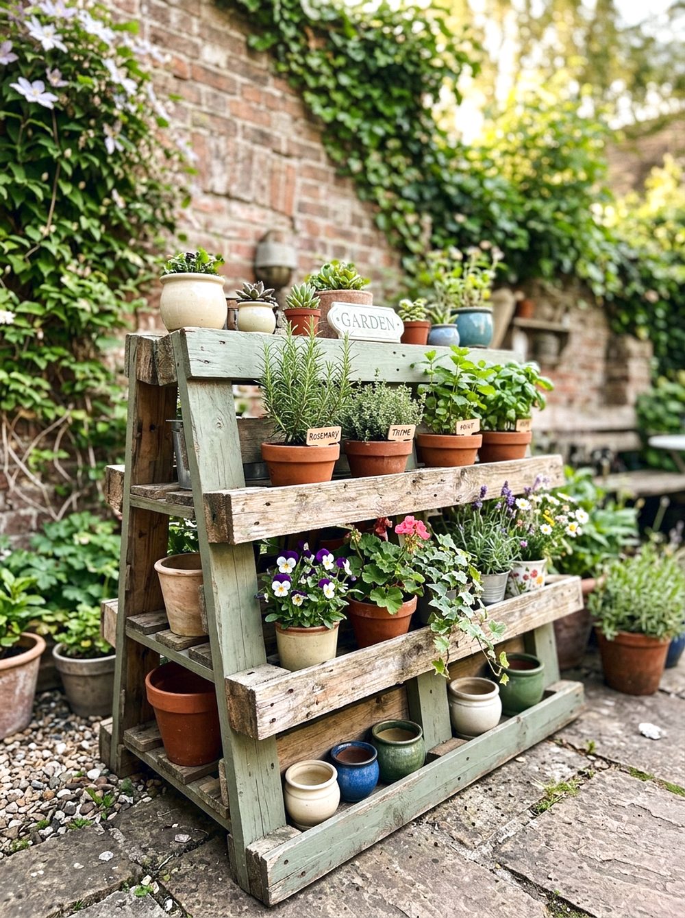 Pallet Plant Display