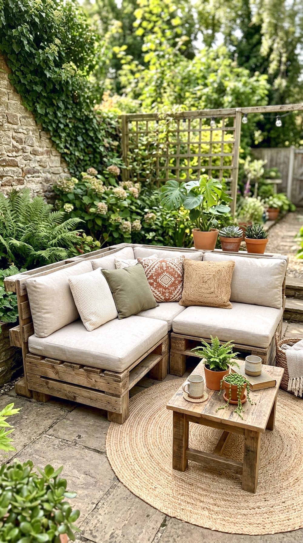 Pallet Sofa Patio Setup