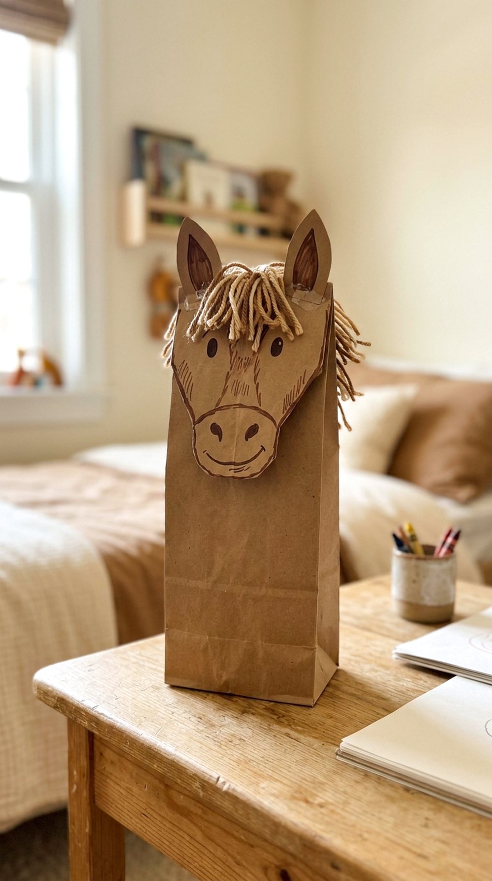 Paper Bag Horse Puppet