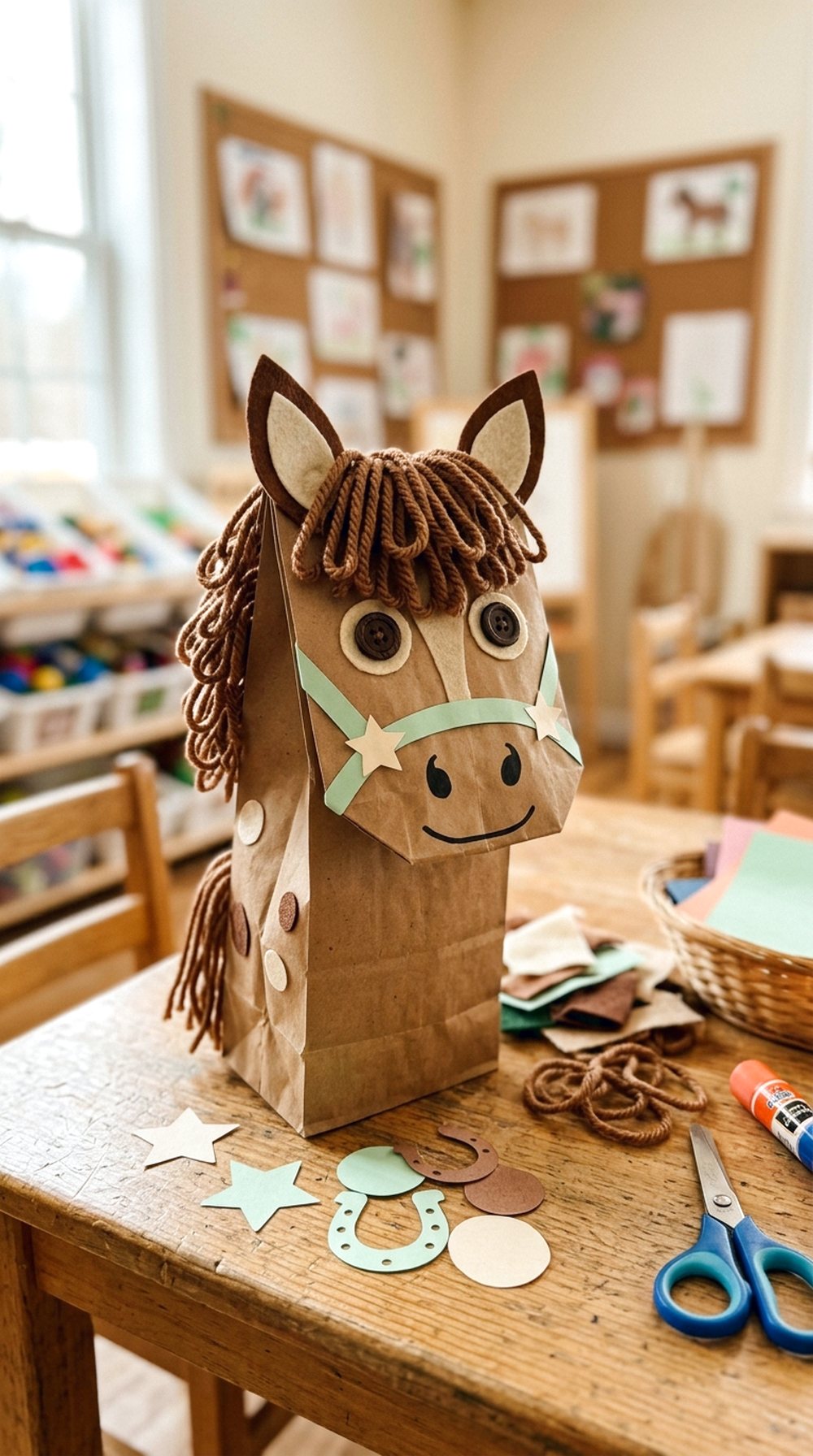 Paper Bag Horse Puppet
