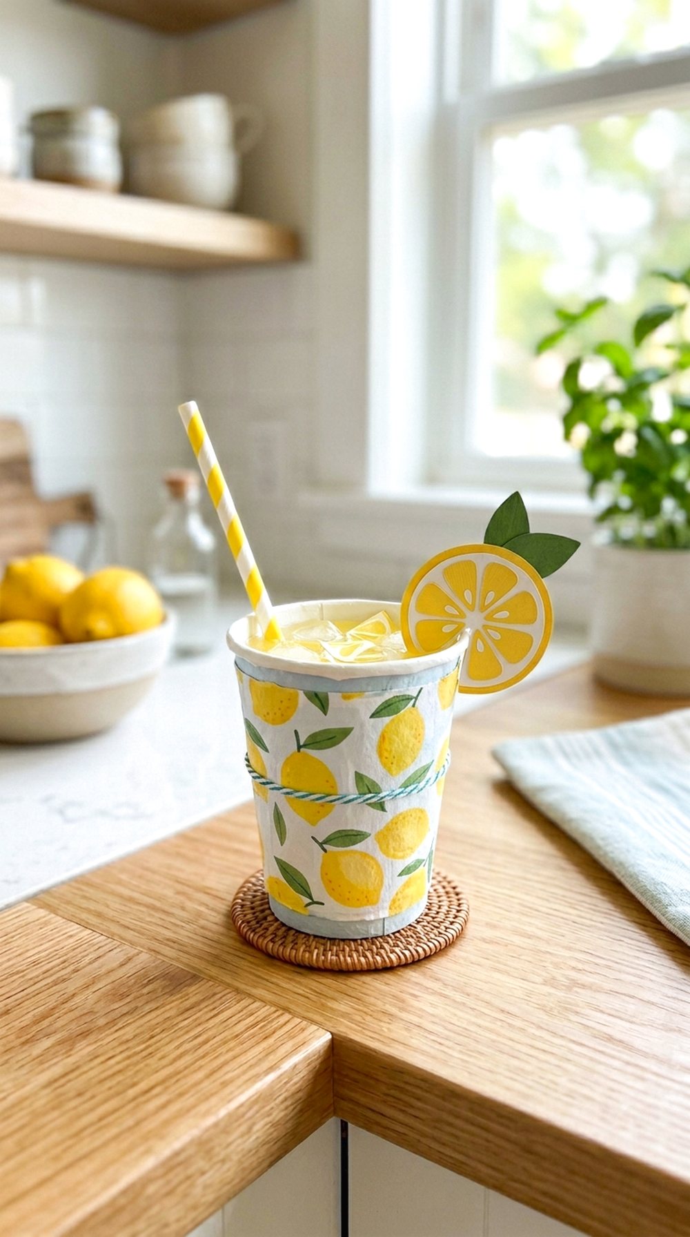 Paper Lemonade Cup Craft