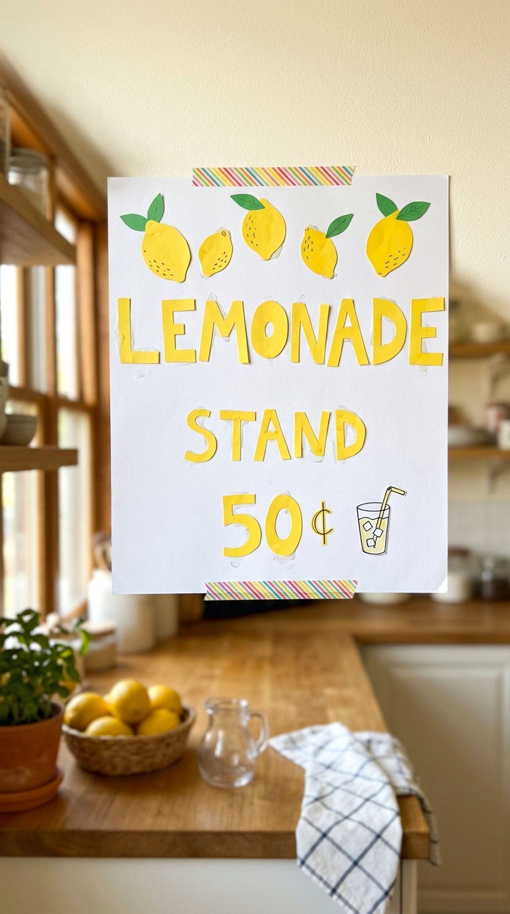 Paper Lemonade Stand Sign