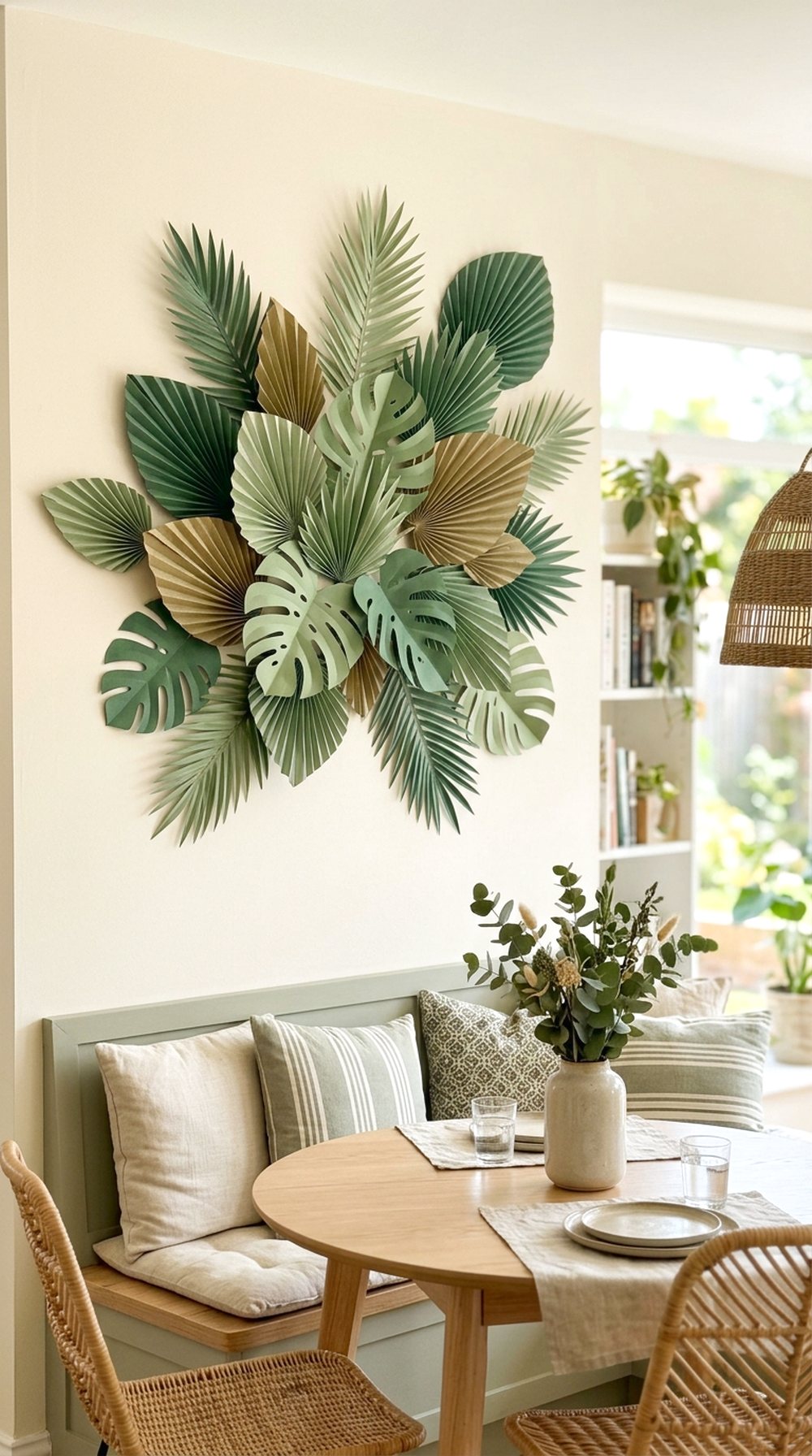 Paper Palm Leaf Wall Decor