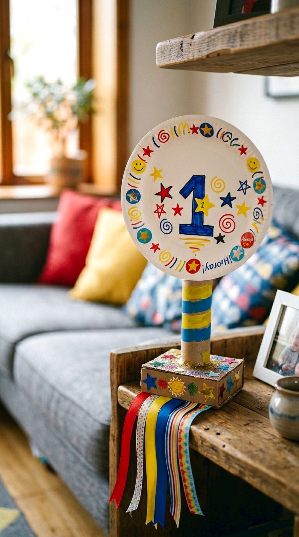 Paper Plate “Best Dad” Trophy