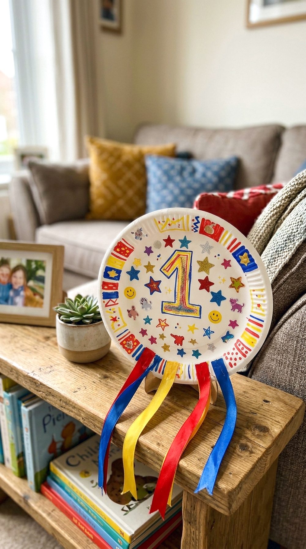 Paper Plate “Best Dad” Trophy