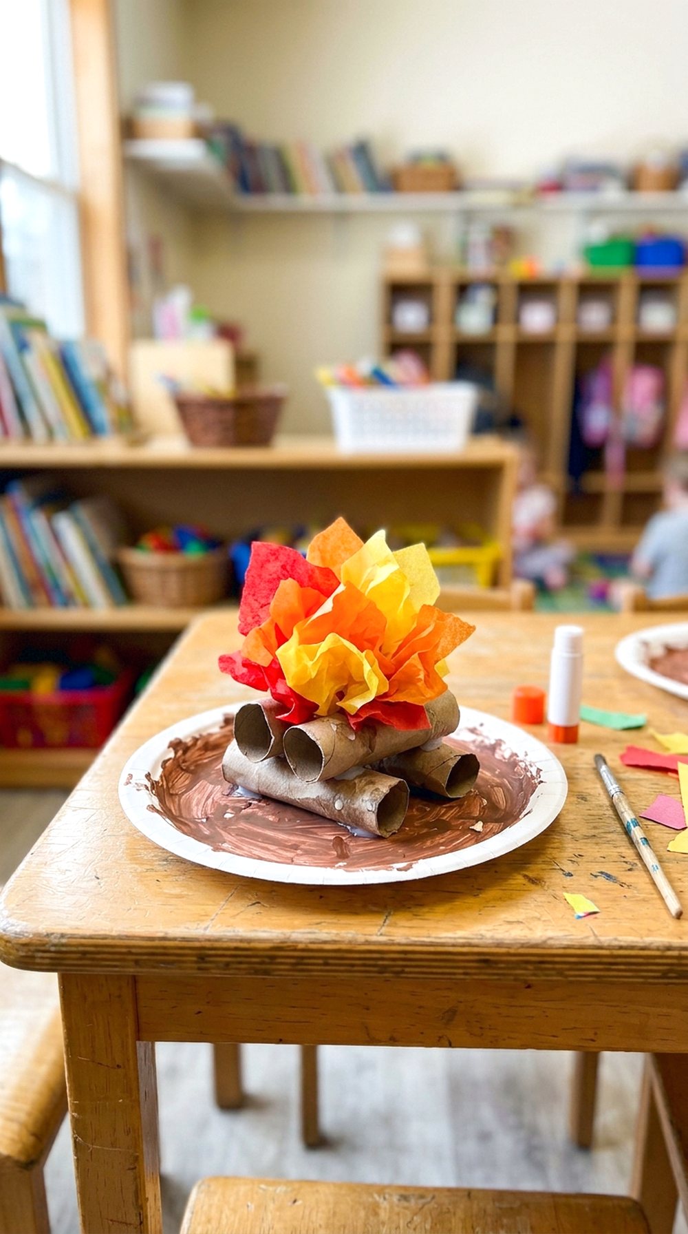 Paper Plate Campfire