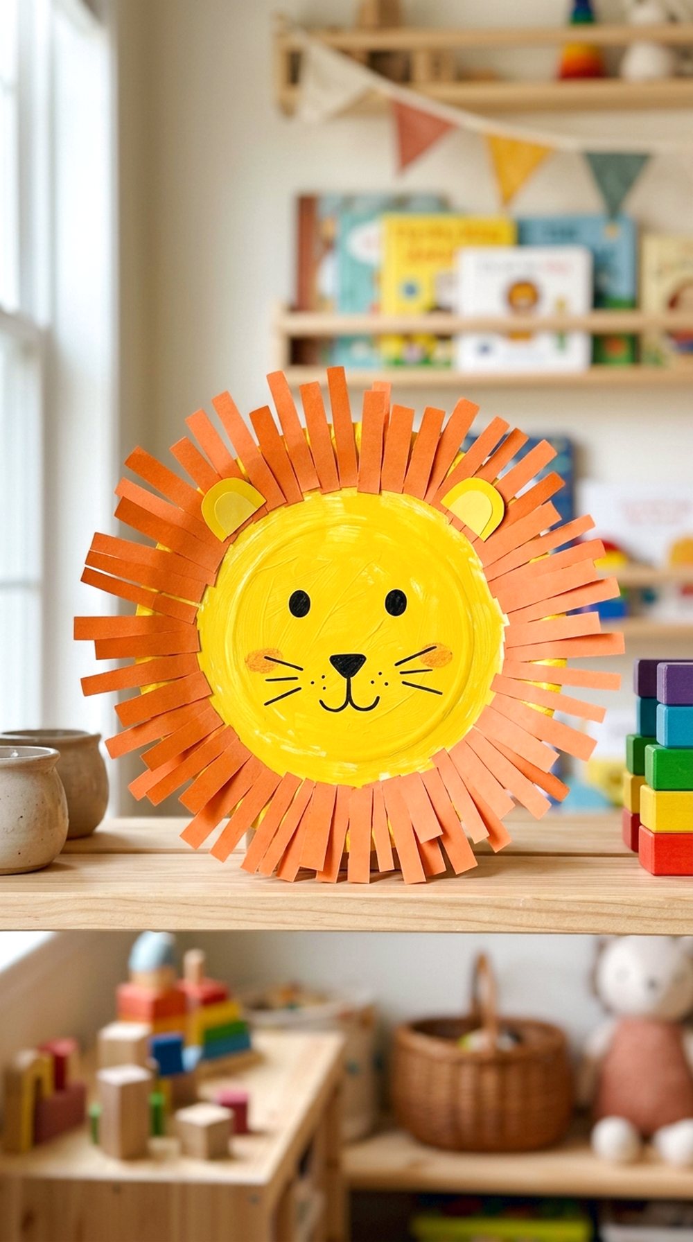 Paper Plate Lion