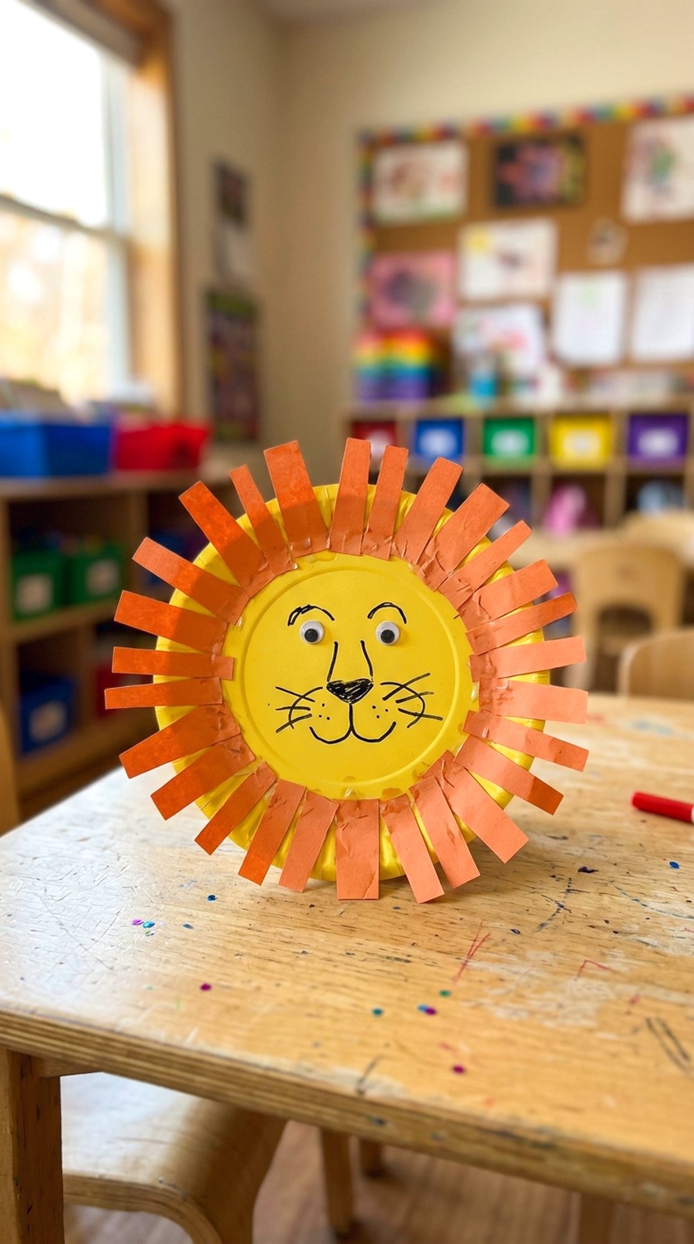 Paper Plate Lion