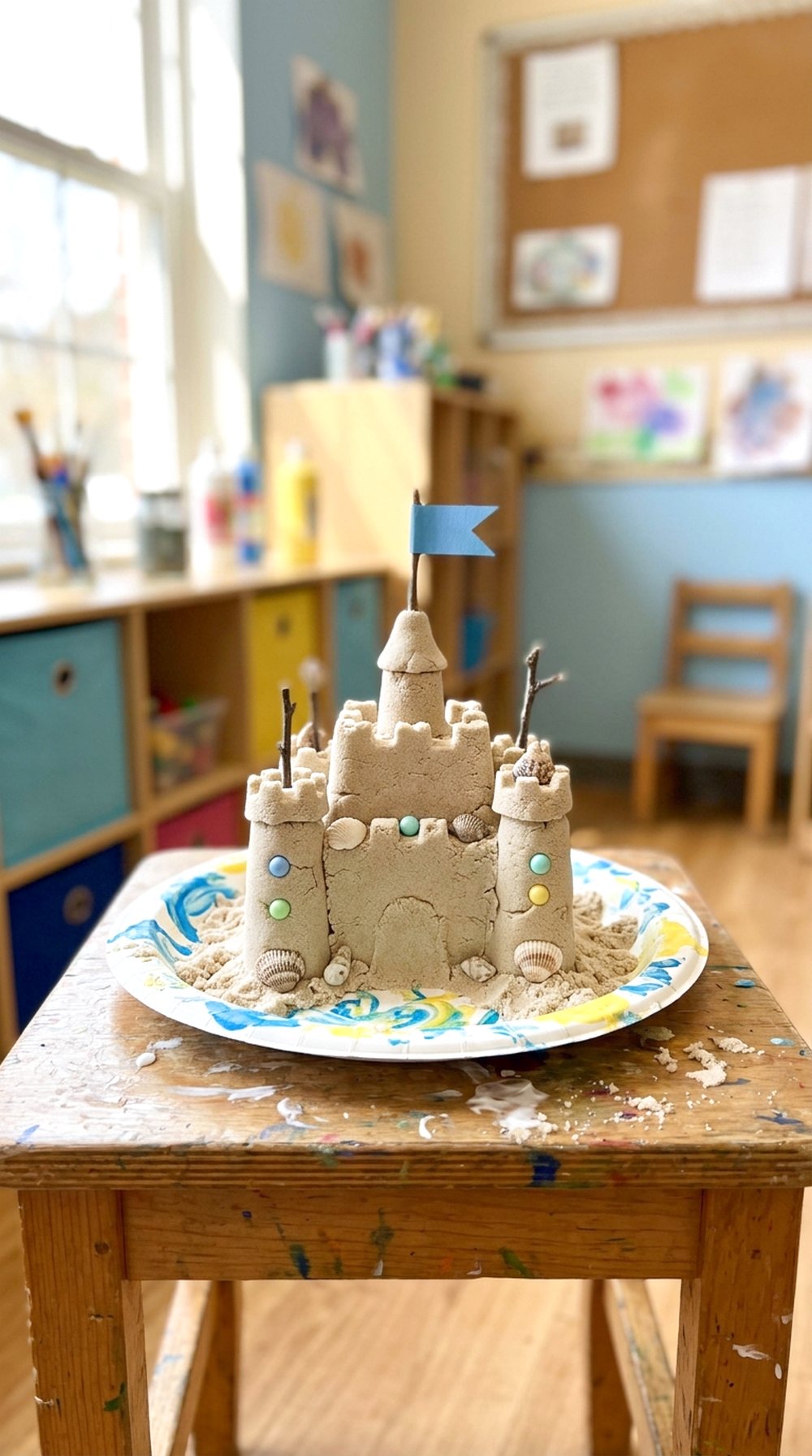 Paper Plate Sandcastle