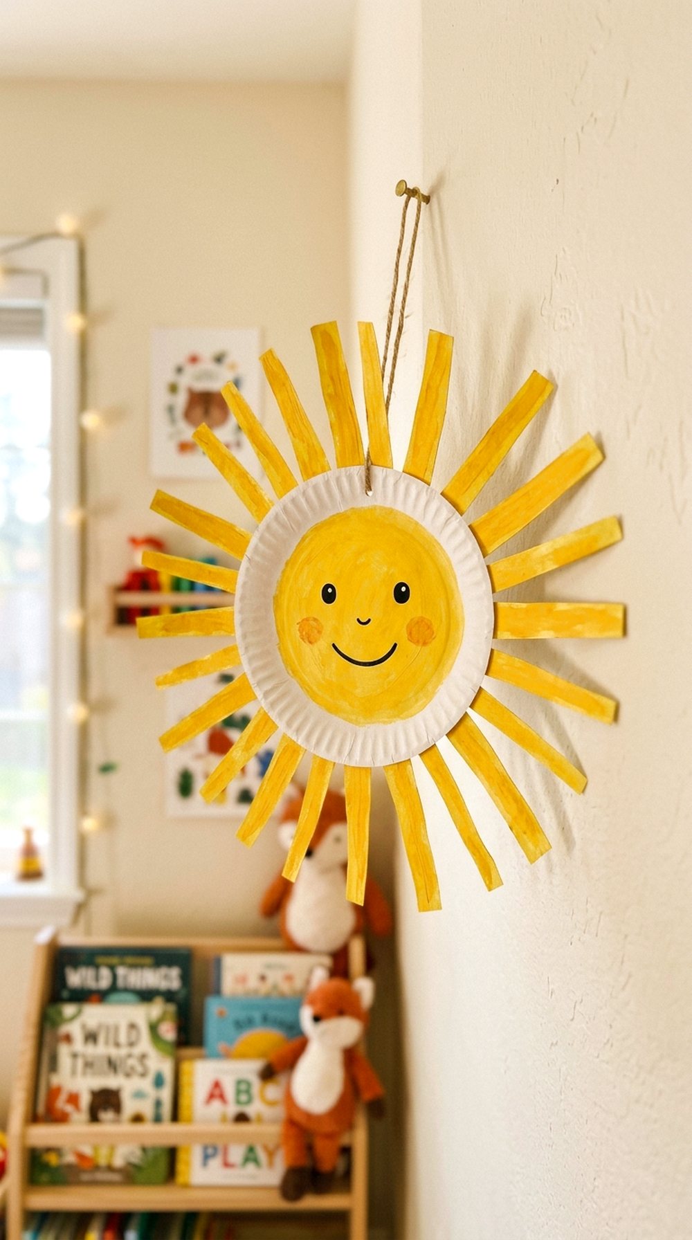 Paper Plate Sun Wall Art
