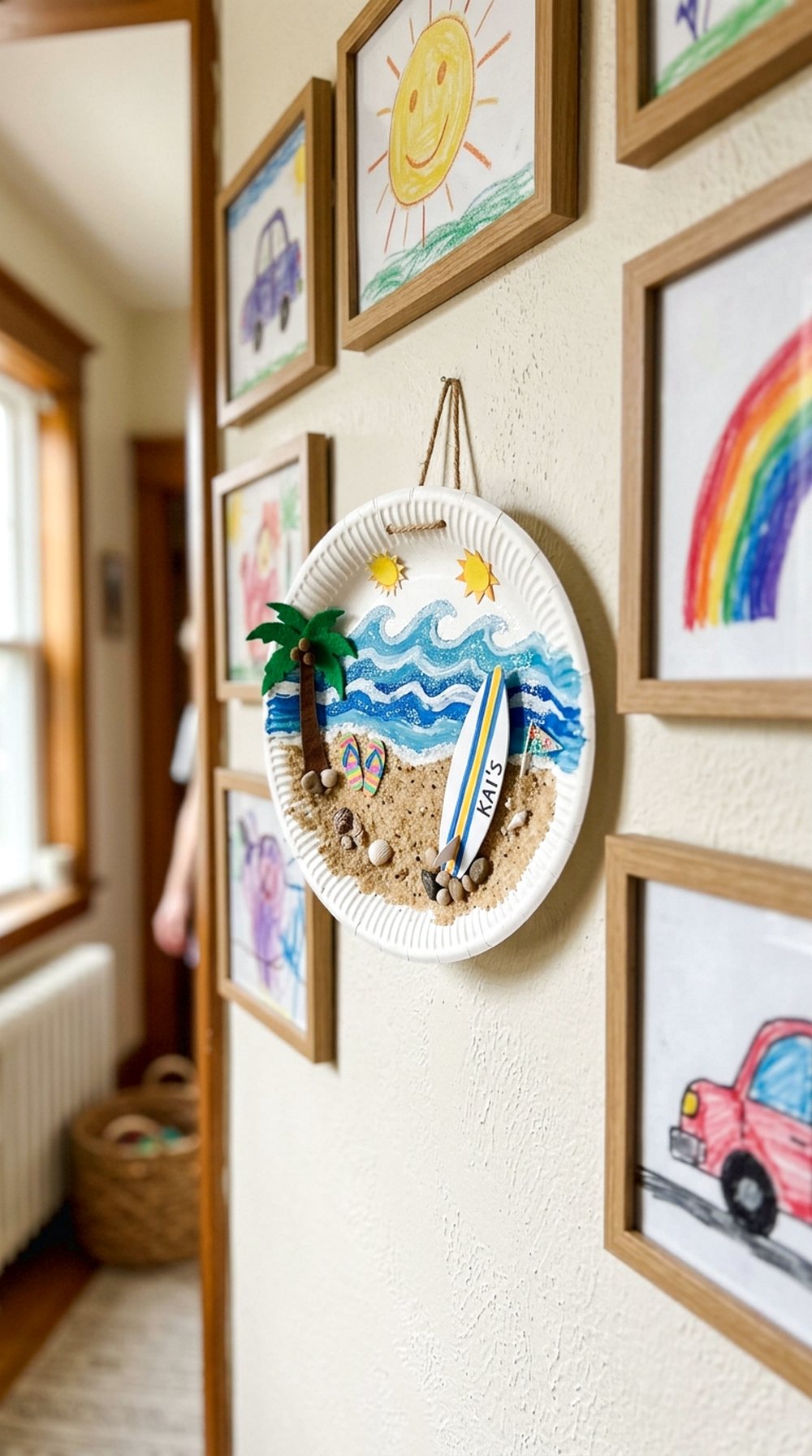 Paper Plate Surfboard Scene
