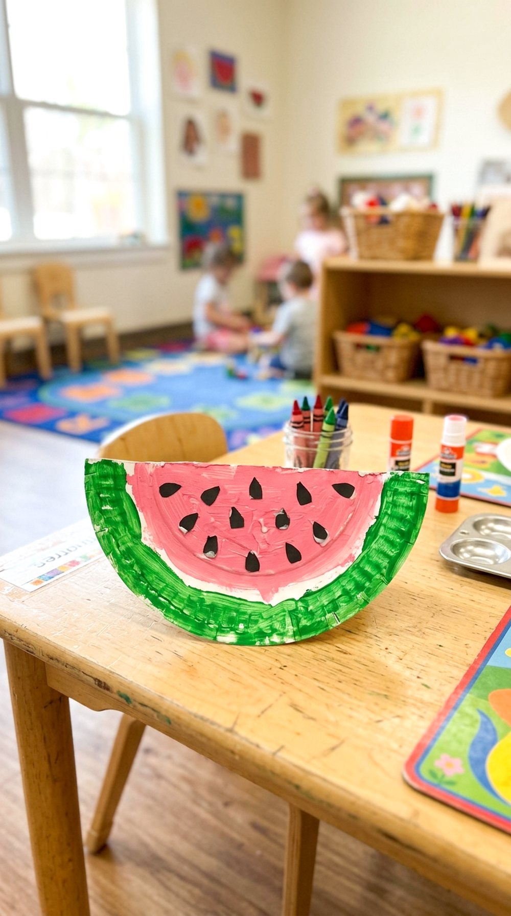 Paper Plate Watermelon