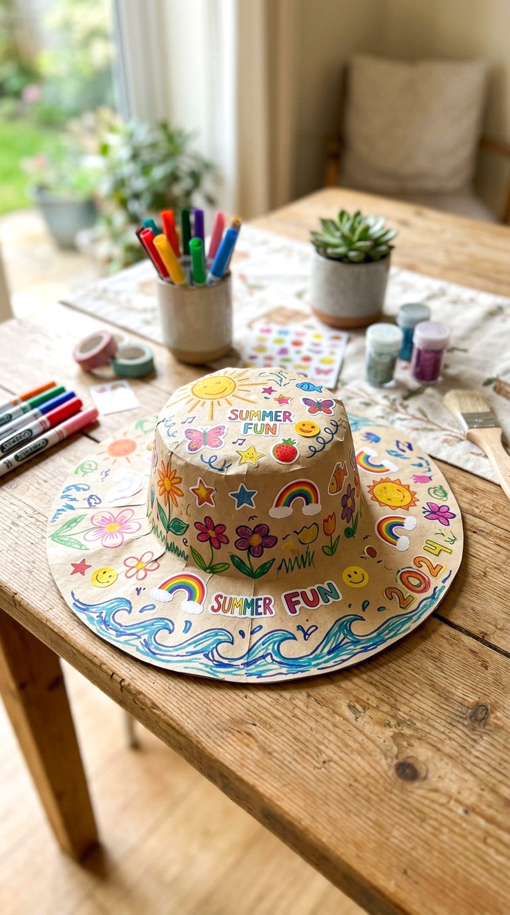 Paper Sun Hat Decoration