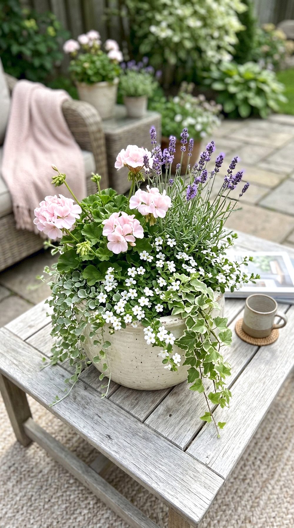 Pastel Patio Flower Pot