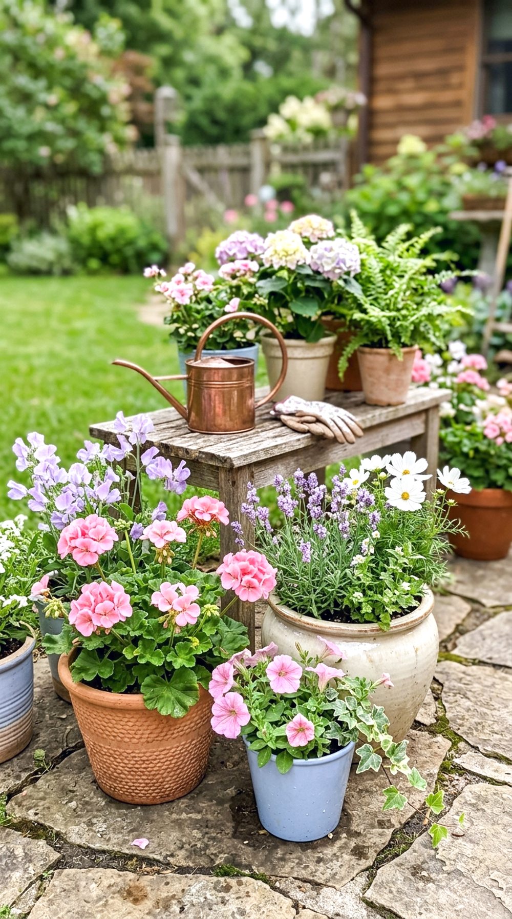 Patio Container Flower Garden